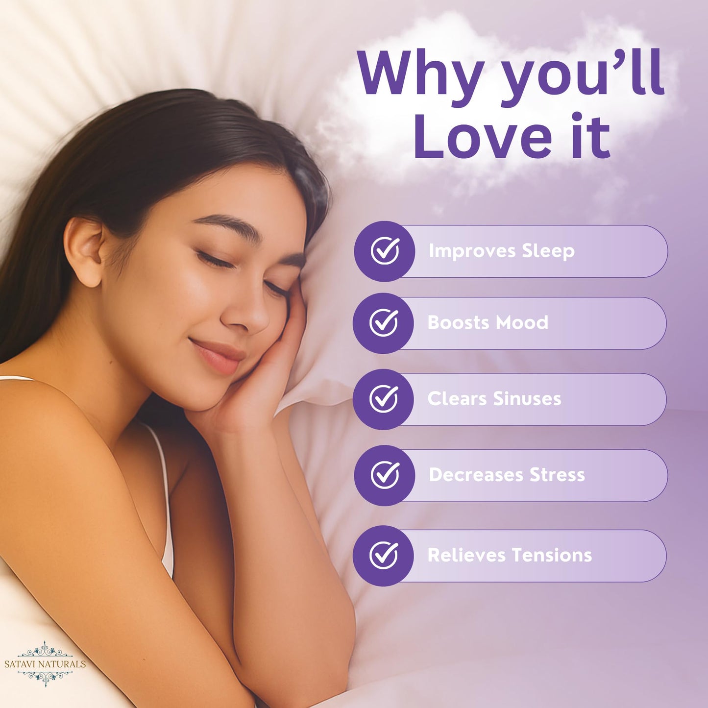 Satavi Naturals Lavender Shower Steamers (15-Pack) - Aromatherapy Valentine’s Day Gifts - Natural Essential Oil Spa Tablets for Relaxation & Stress Relief
