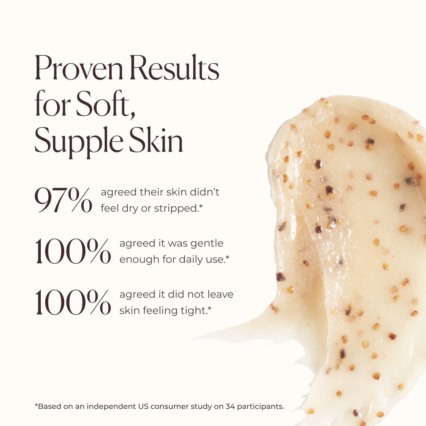 Laura Mercier Exfoliating Body Wash, Strawberry Seed and Sugar Scrub-Infused Exfoliator, Removes Impurities, Helps to Improve Uneven Skin Tone, Elasticity and Circulation, Ambre Vanille