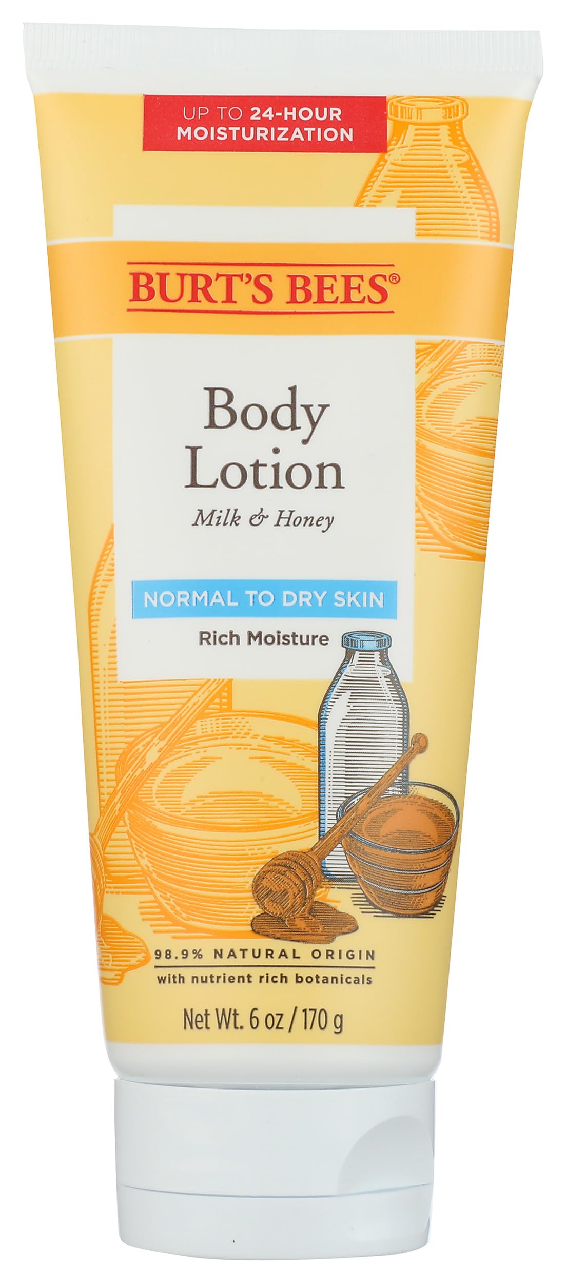 Burts Bees Body Lotion Milk & Honey, 6 OZ
