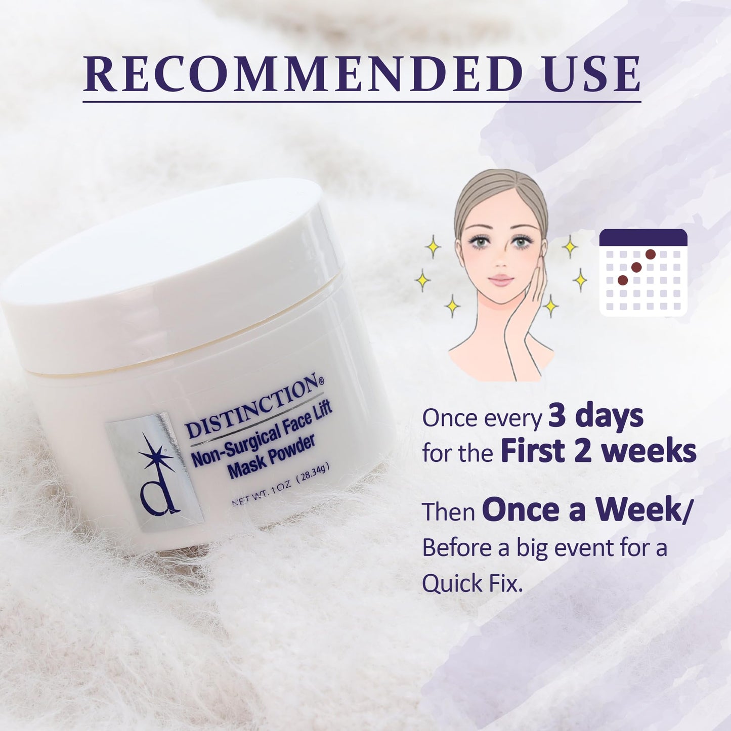 Distinction Face Lift Mask Powder, Firms & brightens skin w/ Vitamin C, 1 oz