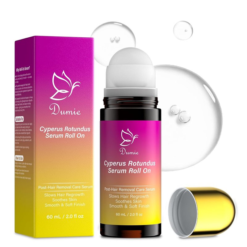 Cyperus Rotundus Serum Roll-On | Ingrown Hair & Razor Bump Treatment, Natural Growth Inhibitor for Sensitive Skin