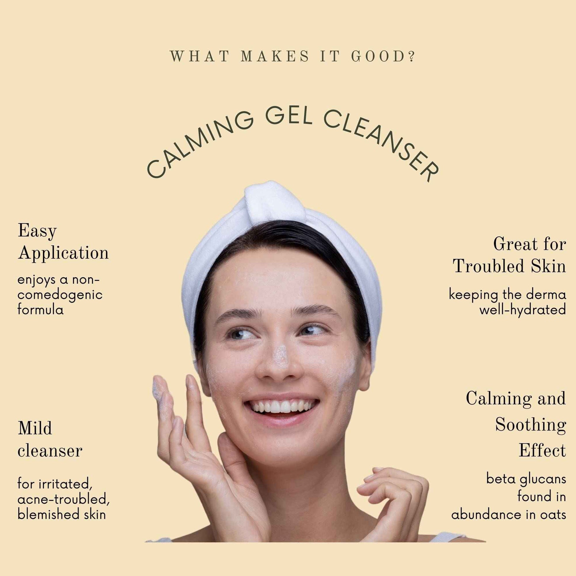 Oattbe Syn Bio Beta Glucan Gentle Gel Face Cleanser - Premium Korean Sensitive Skin Face Wash With 5 Weights of Hyaluronic Acid, 100 ml