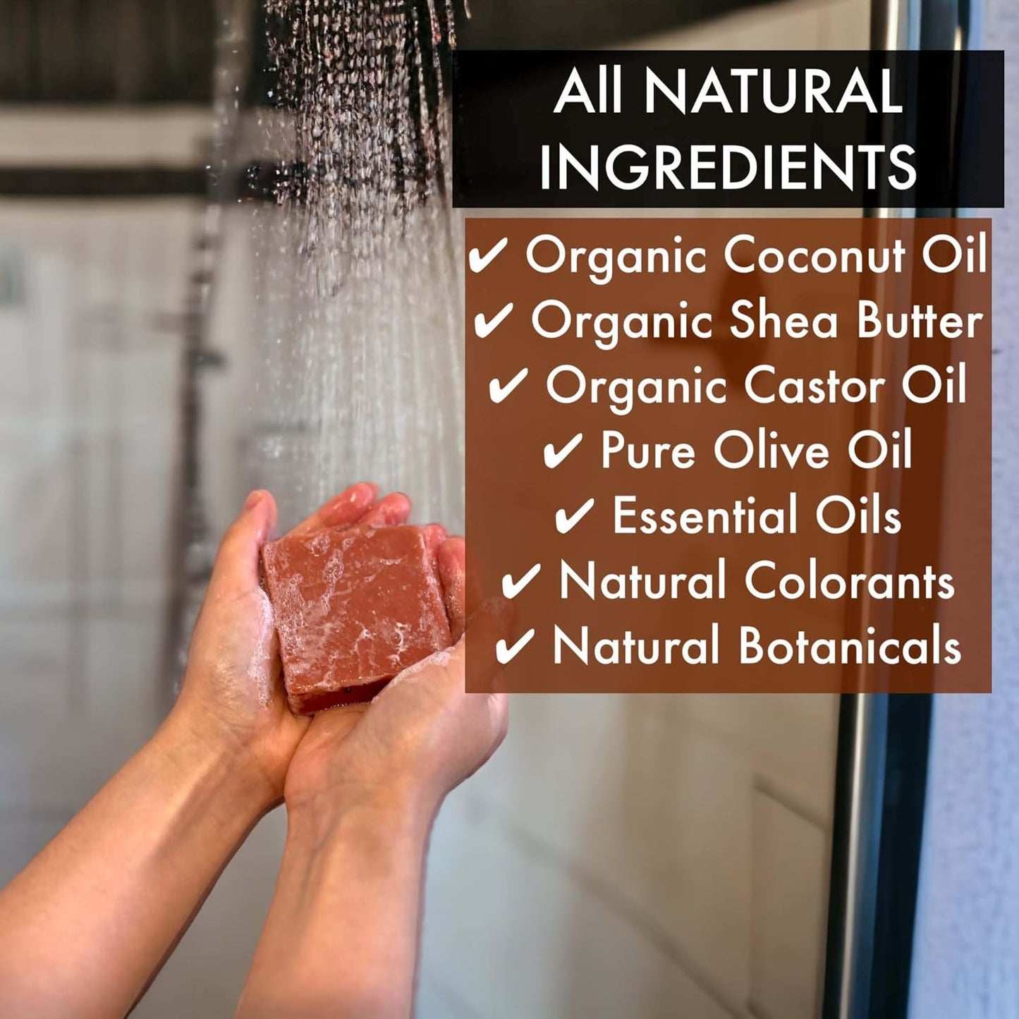 Handmade Soap Bar Set - Natural Ingredients | Moisturizing Cold Process Bars for Spa Self-Care Gift (4 Pack)