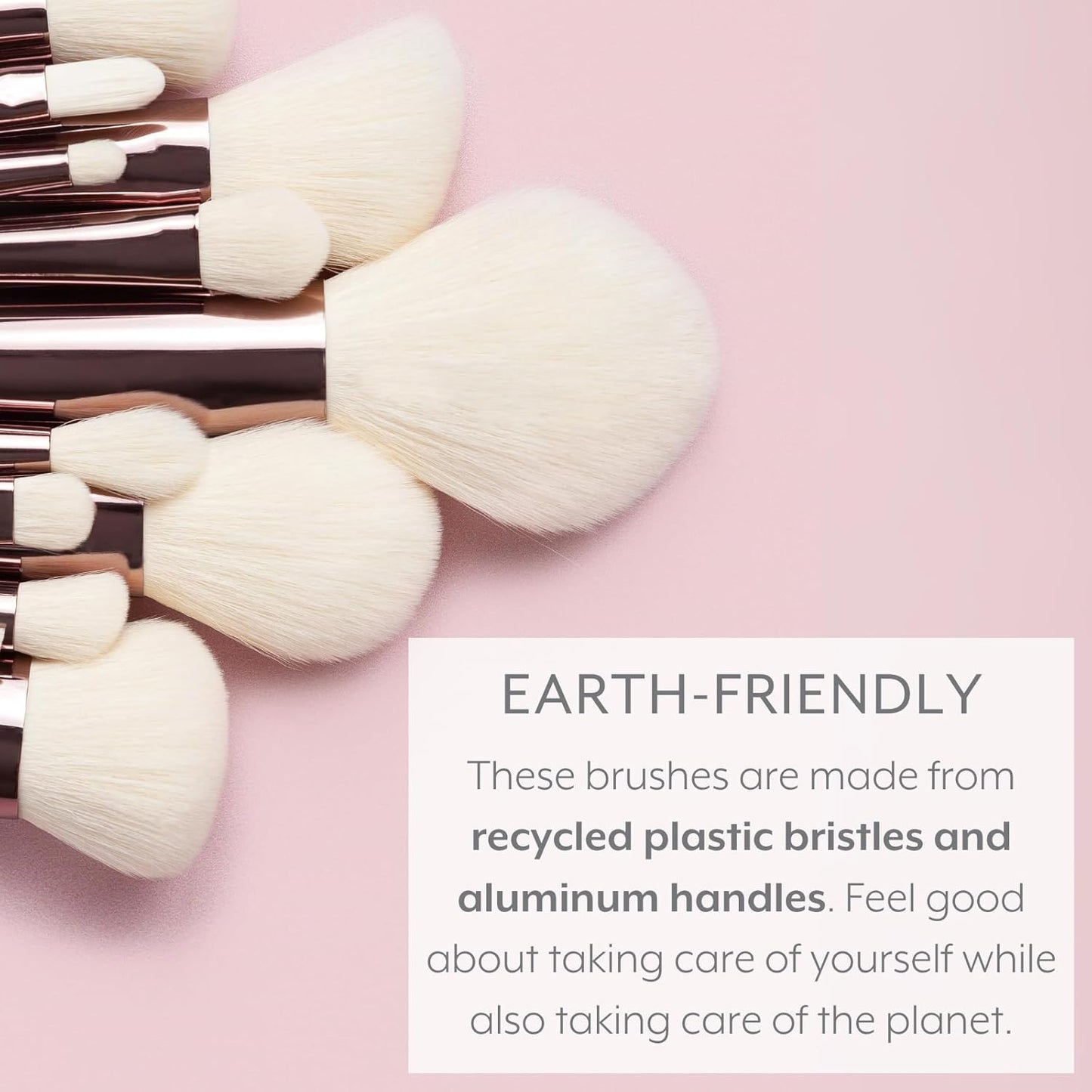 Sustainable Luxury Complexion Brush | Vegan Eco-Friendly Makeup Brush with 2.5x More Bristles for Foundation, Contour & Blush