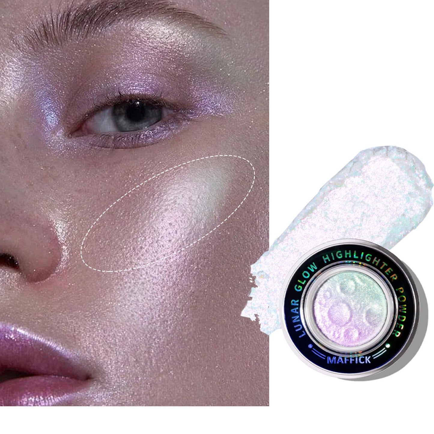 Lunars Glow Highlighter Powder Body Highlighter Makeup Palettes Smooth Powder Sparklings Highlighter Makeup