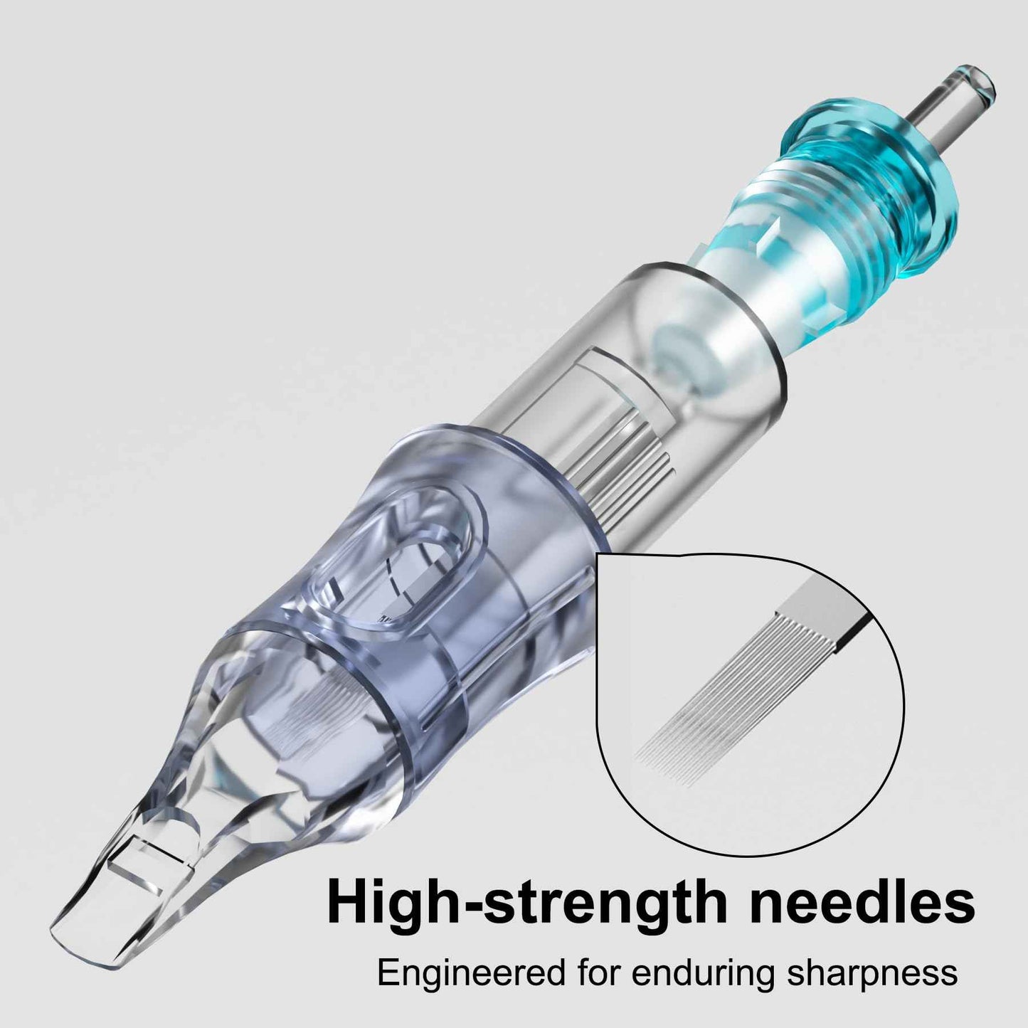 BRONC 50PCS Tattoo Cartridge Needles 1009RL - 9RL #10 Bugpin 0.30mm 9 Round Liner Disposable Tattoo Needles for Rotary Tattoo Machines