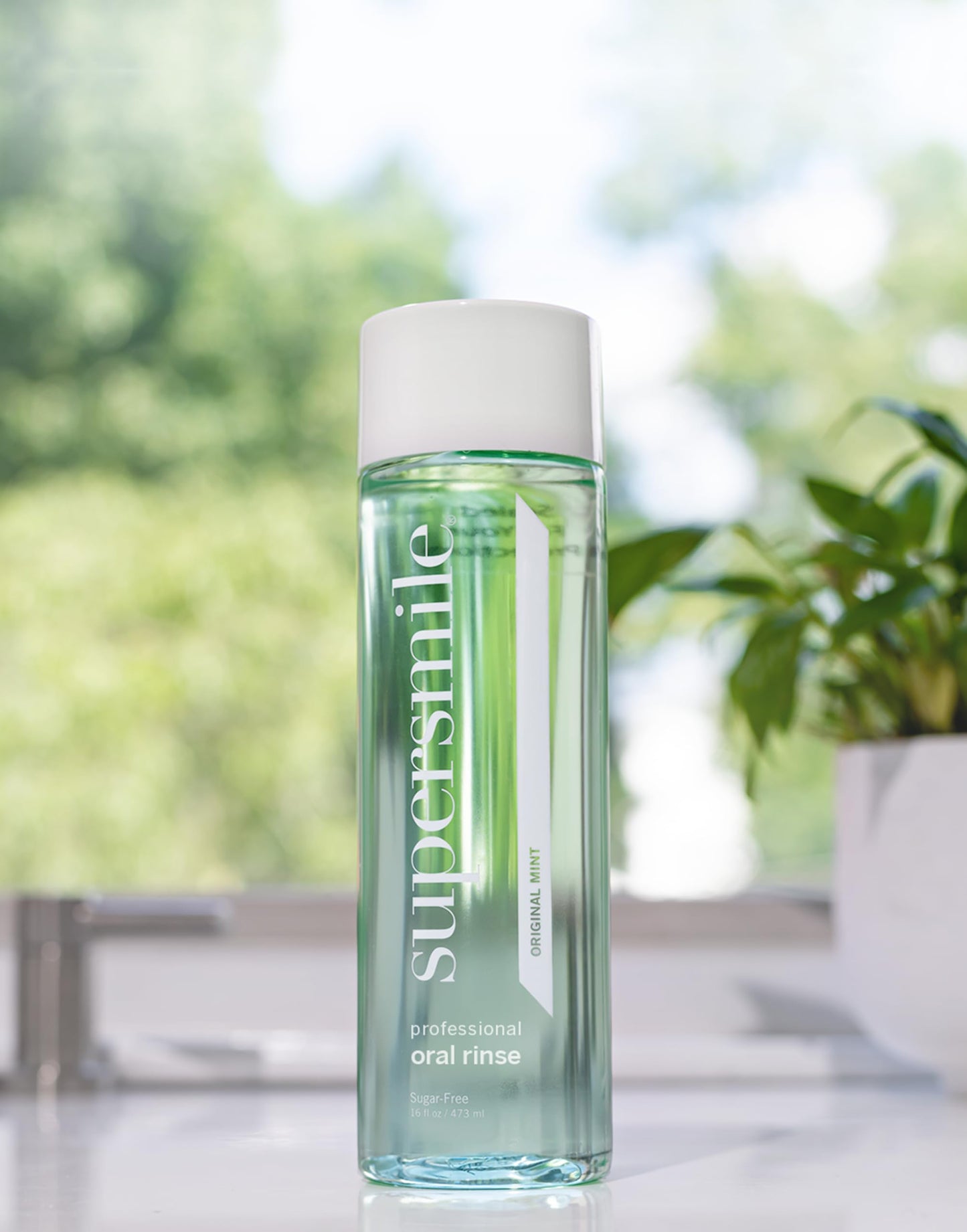 Supersmile Oral Rinse Mouthwash - Clinically Formulated Mint Flavored Sugar Free Dental Mouthwash - Fresh Breath - Anti-Germicidal - Alcohol-Free (16 Fl Oz)