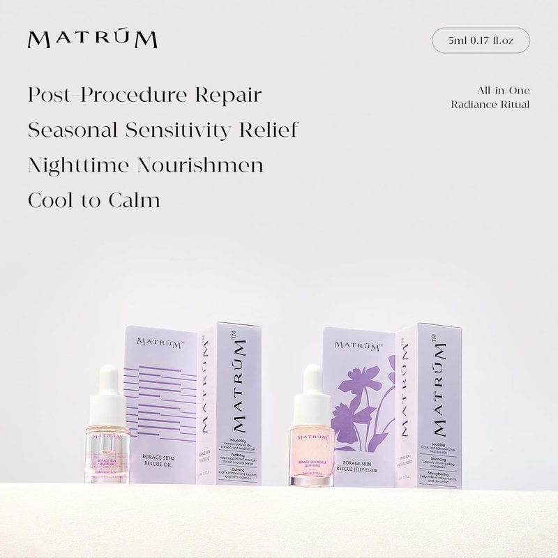 Mini Face Oil Discovery Set - 4 Travel Size Oils for Deep Repair, Radiance Boost & Firming