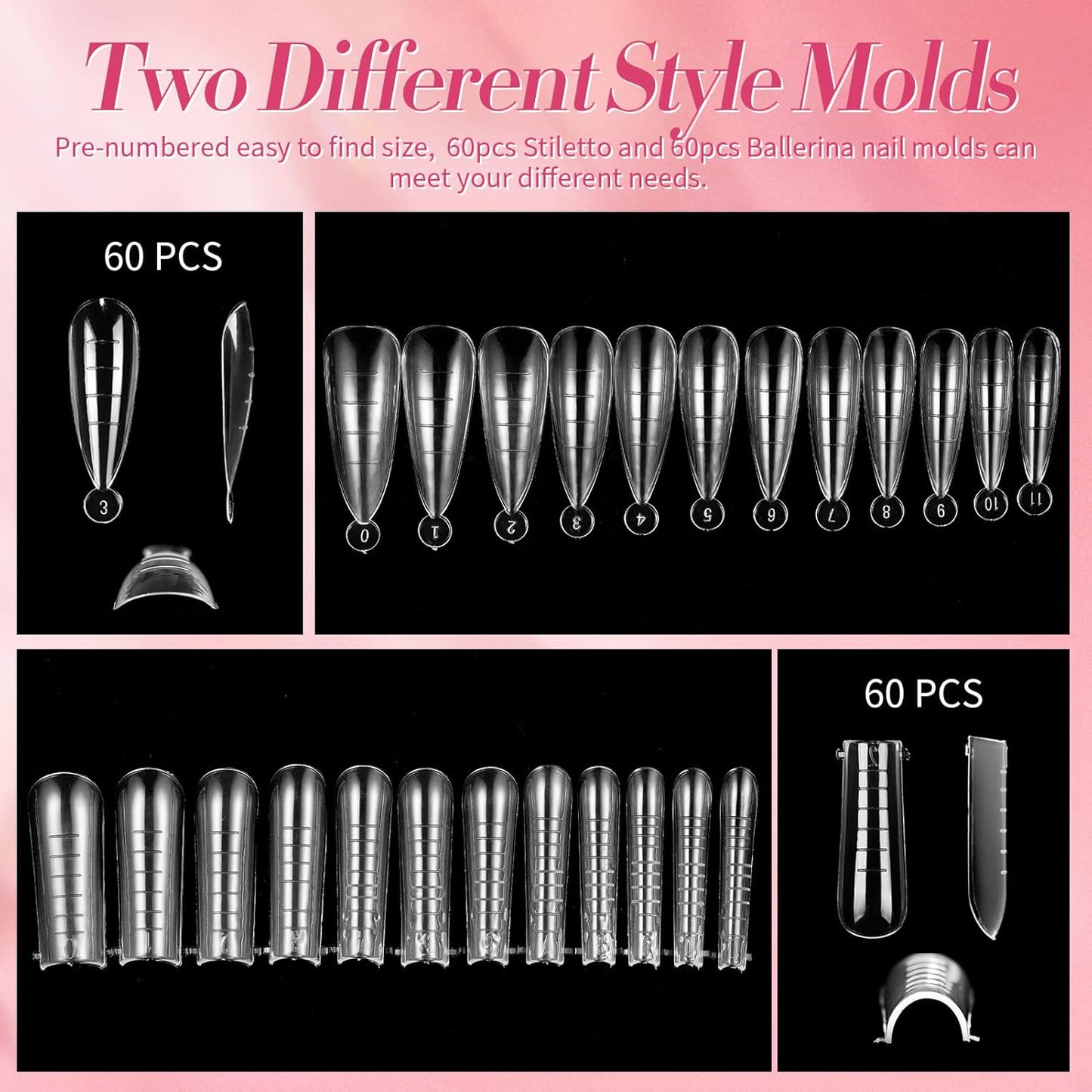 Poly Nail Extension Gel Kit - Includes Nail Prep Dehydrate & Bond Primer Set | Perfect for DIY Manicures