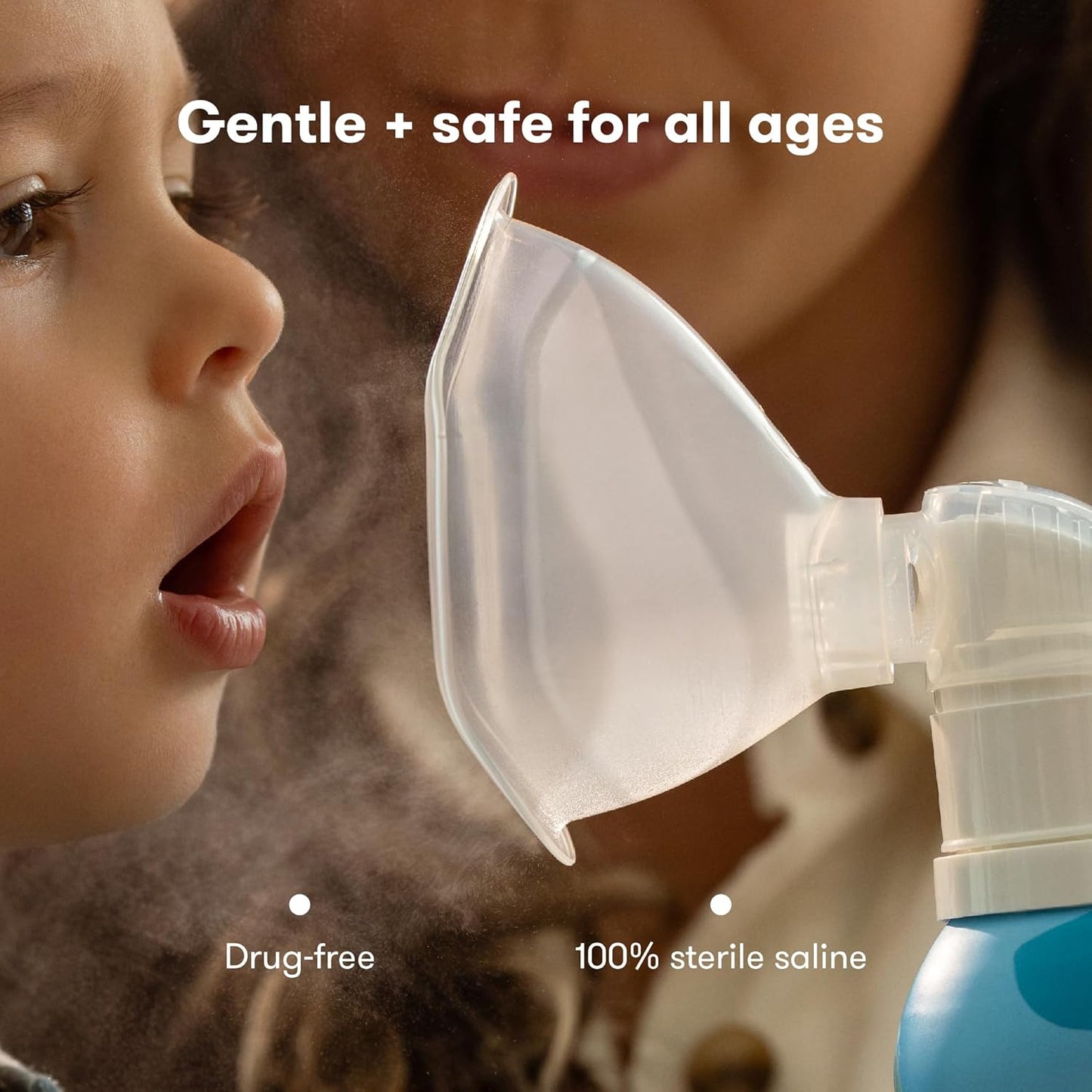 Frida Baby Saline Mist Nasal Inhaler - Decongestant Spray for Kids | Soothes Stuffy Nose & Sore Throat