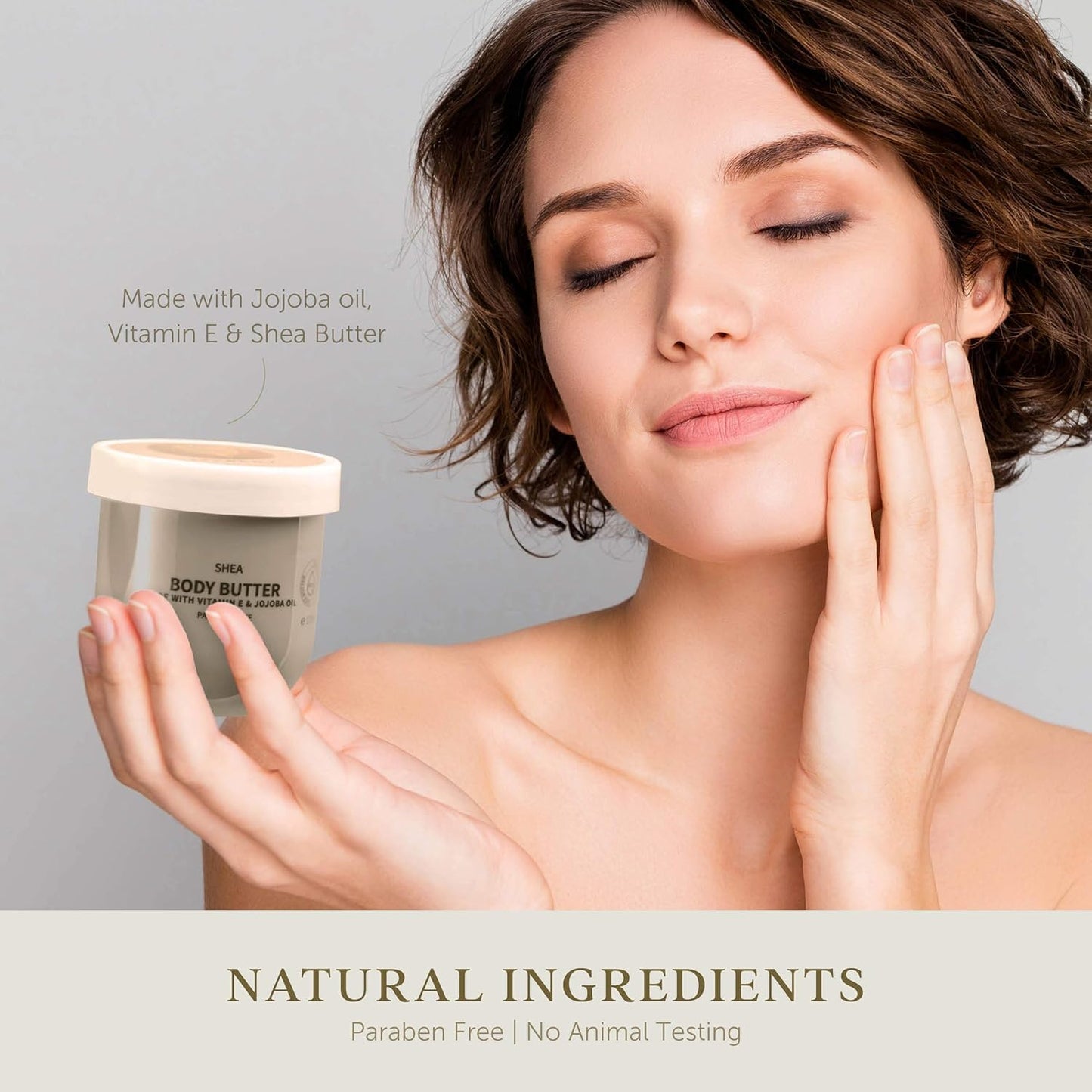 Body Butter for Women Gift Set – 6 Whipped Body Creams W Shea Butter, Jojoba Oil & Vitamin E, Deep Moisturizing Body Lotion Collection, Coconut, Aloe, Olive, Shea, Lavender Jasmine, Almond Milk Honey