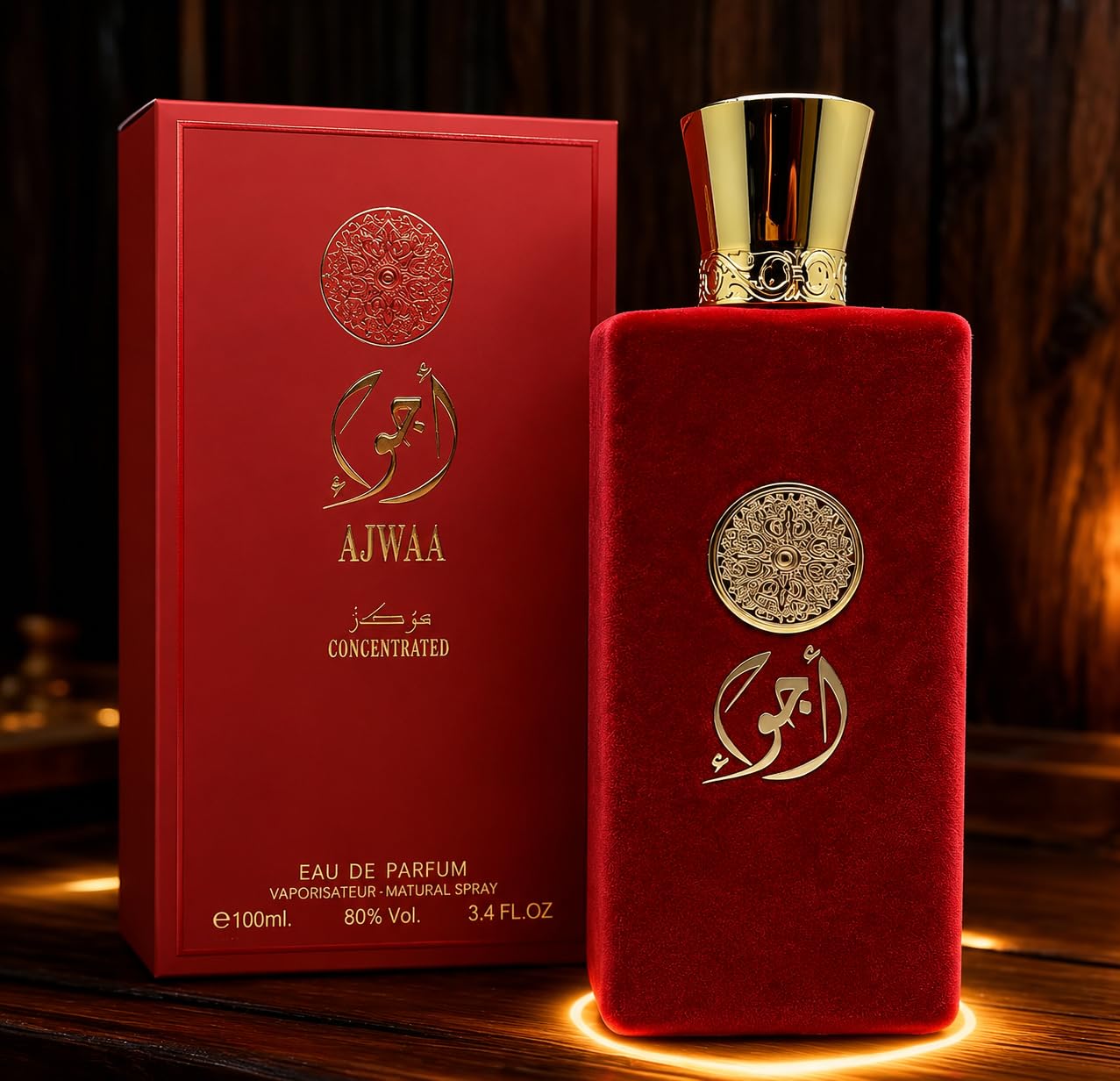 AJWAA Concentrated Red women's cologne 3.4 Fl. Oz. Eau de Parfum Spray