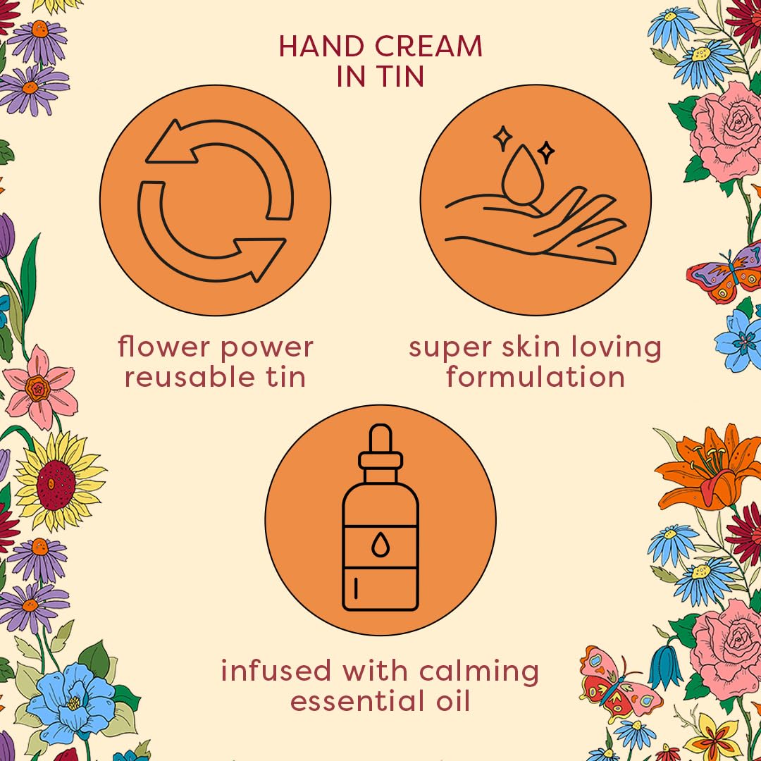 Heathcote & Ivory Love Revival Hand Cream - Hydrating 100ml Tin for Soft, Beautiful Hands