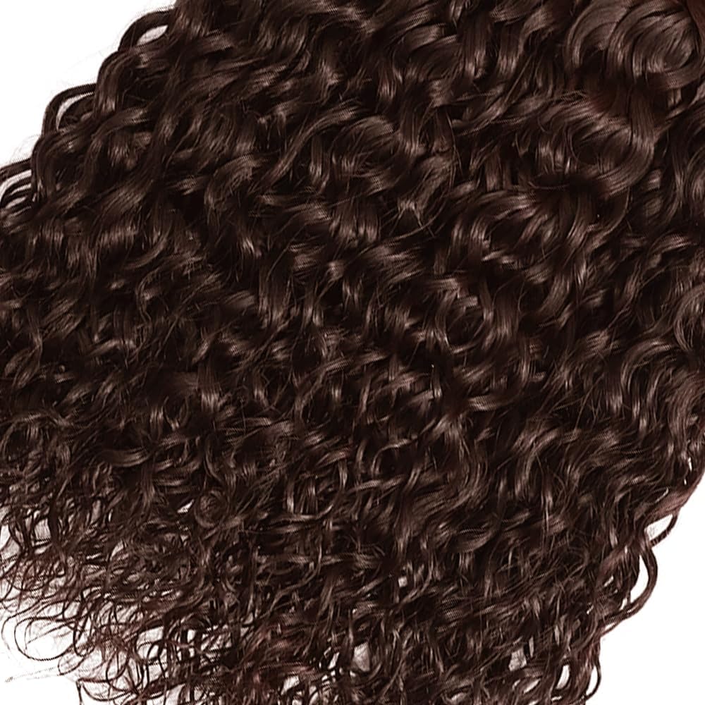 Brazilian Chocolate Brown Human Hair Bundles - Deep Wave 8-10-12 Inch | Unprocessed Virgin Hair for Black Women