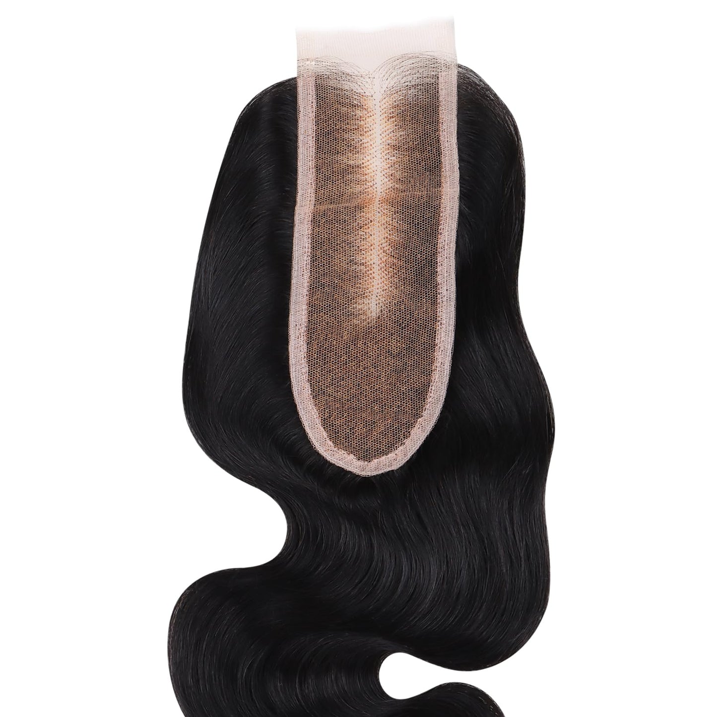 IDN BEAUTY SKINLIKE REAL HD 2X6 Lace Closure Human Hair 16 Inch Body Wave Closure Bleached Single Knots HD Closure Ultra-thin 2x6 Lace Closure Virgin Human Hair 0.1 mm Pre Plucked Hairline Closure