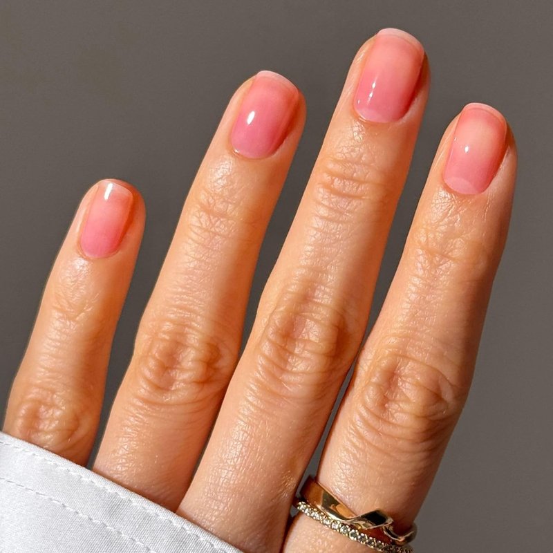 LONDONTOWN Sheer Strength Nail Blush - 2-in-1 Tinted Nail Hardener & Strengthening Treatment | Jelly Finish