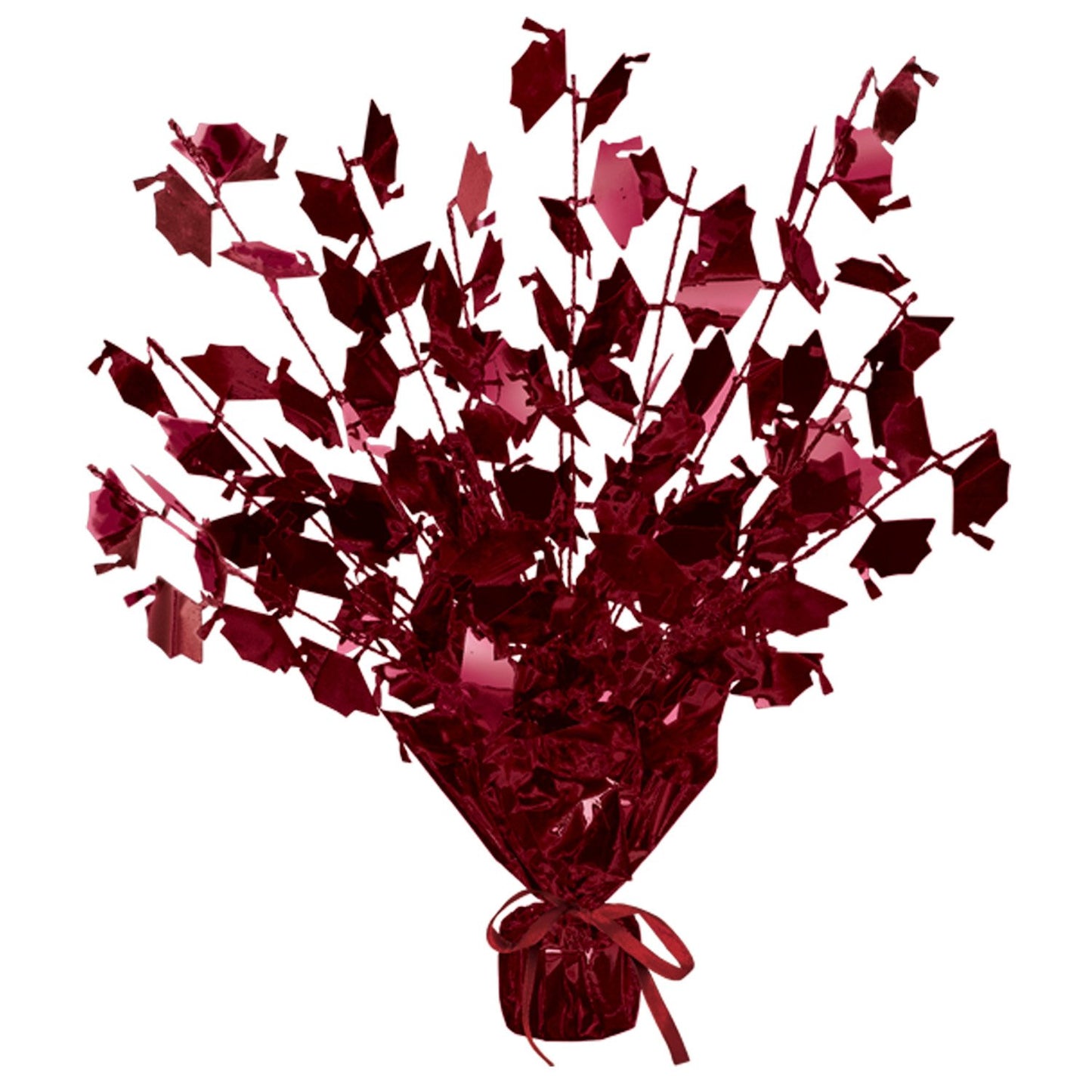 Beistle Graduation Cap Gleam 'N Burst Centerpiece (Maroon) Party Accessory (1/pkg), Red