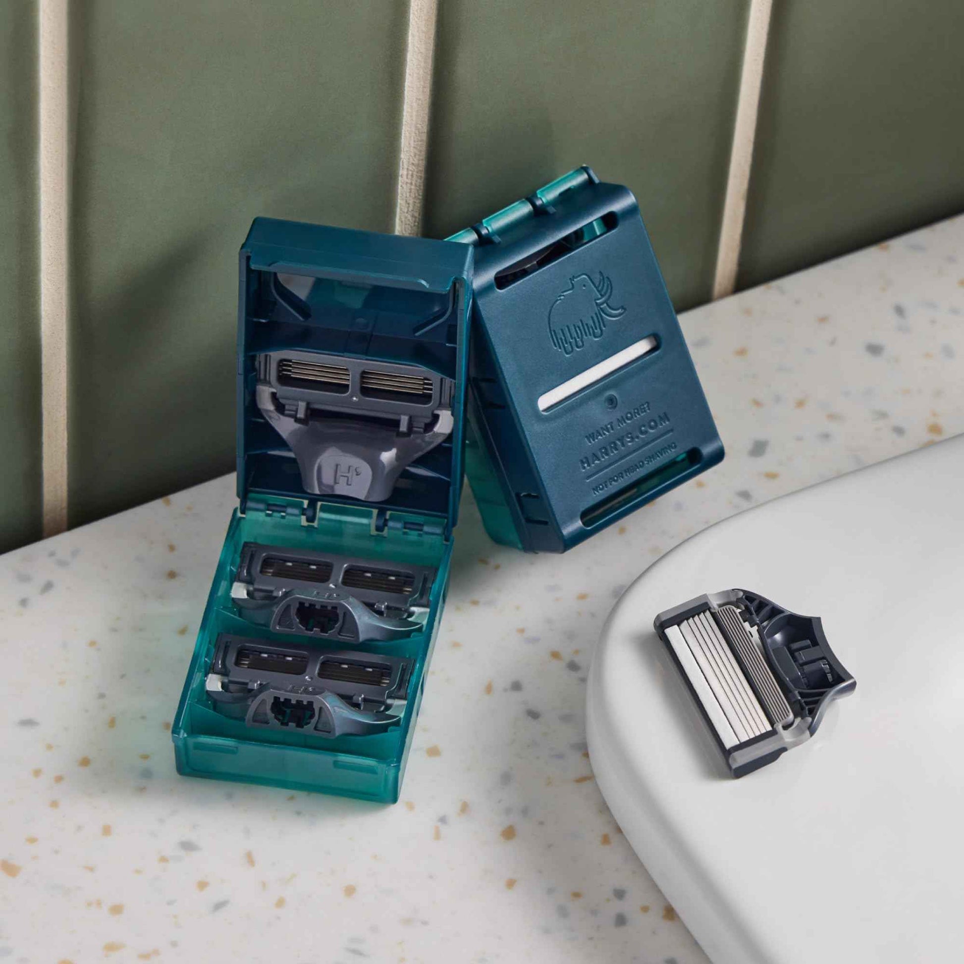 Harry's Original Razor Blades for Men - 10 Count - Premium Razor Blade Refill Cartridges - German Engineered