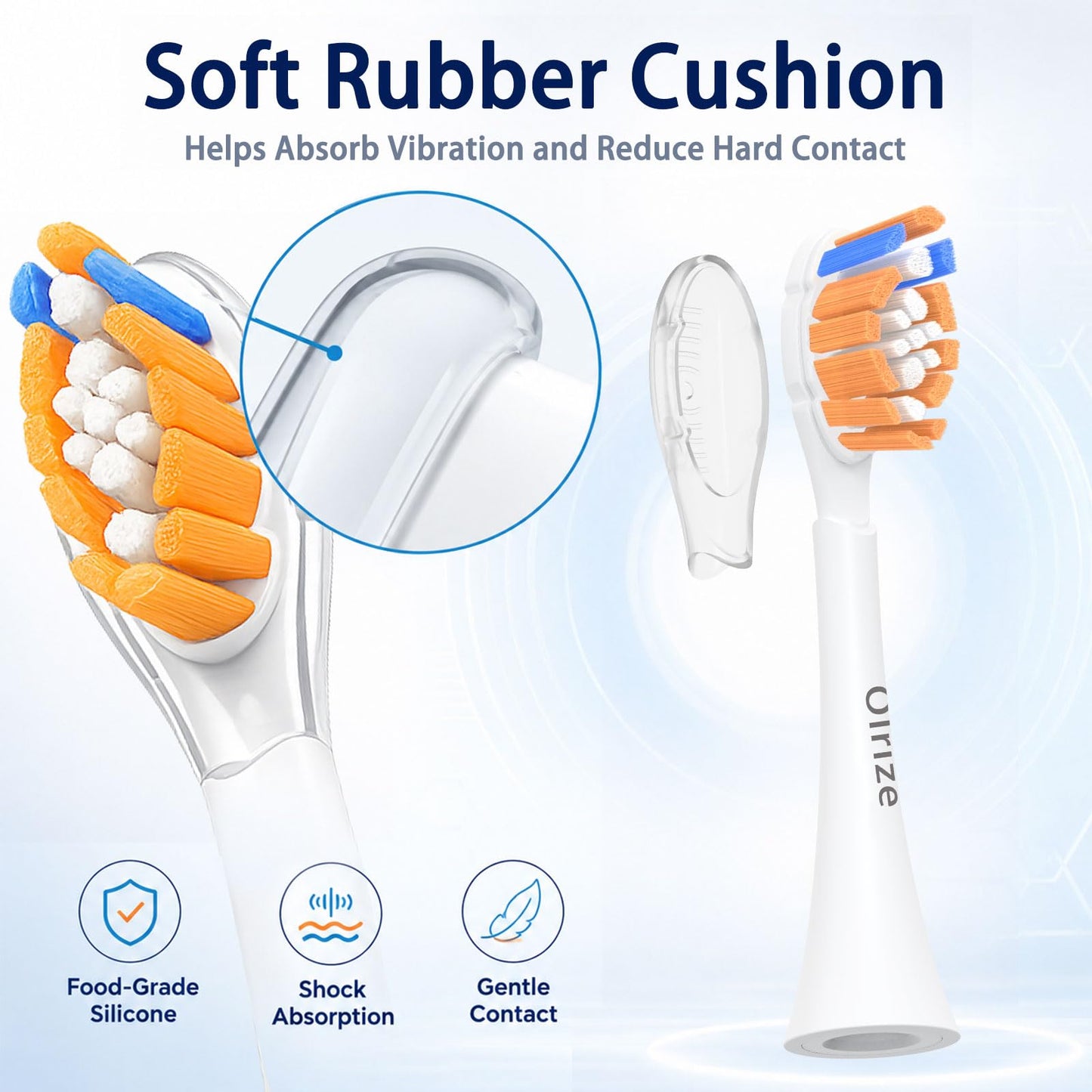 Replacement-Heads for Philips-Sonicare,Toothbrush-Heads for Sonicare Brushes Replacement A3 C2 C3 G2 G3 Click-On Handle,Medium Bristles Electric-Toothbrush-Heads,8 Pack