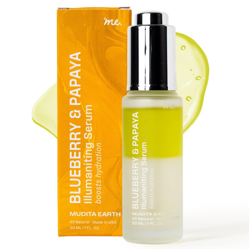 Barrier Repair Serum for Eczema, Dry Patches and Sensitive Skin | Bi-Phase Antioxidant Serum for Glass Skin, Glow and Pore Minimizing | Dermatologist-Tested | 1 fl oz | Mudita Earth