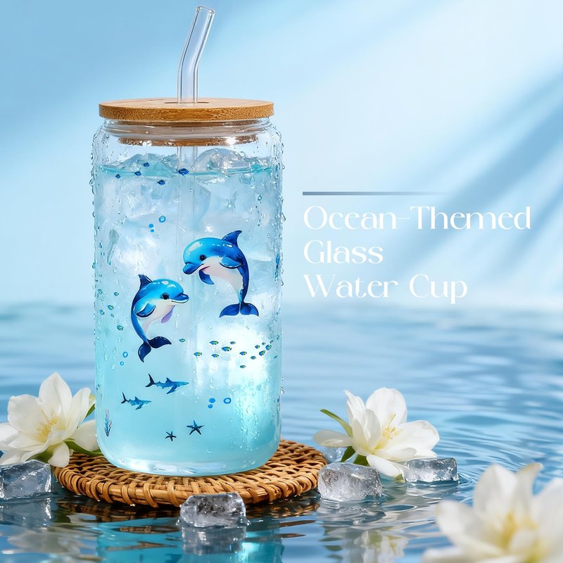 Golray Beach Gifts for Women, Self Care Spa Gift Set for Women with Beach Towel, Glass Cup, Bath Bombs & Hair Accessories, Christmas Blue Gift Basket for Her, Girlfriend, Sister, Mom, Friends