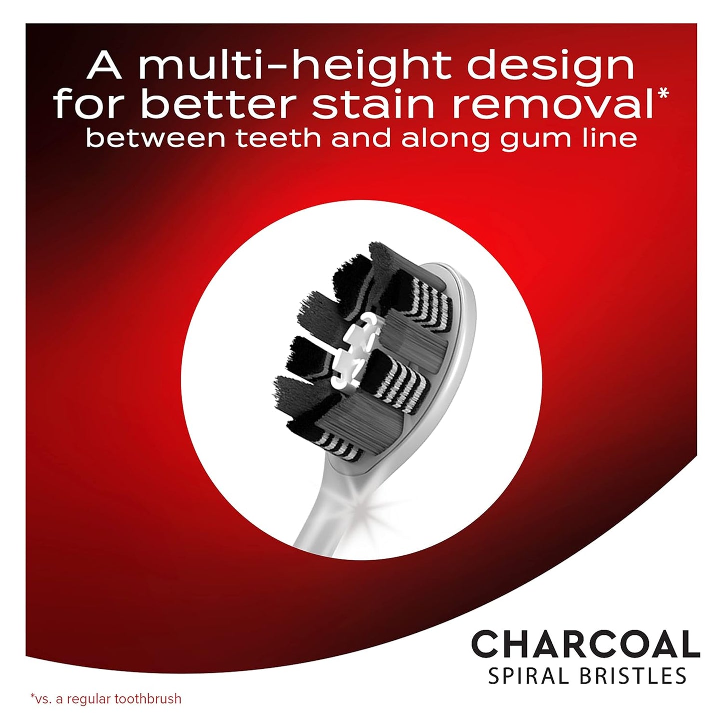 Colgate Charcoal Toothbrushes - Soft Bristles for Whitening & Stain Removal | Pack of 8