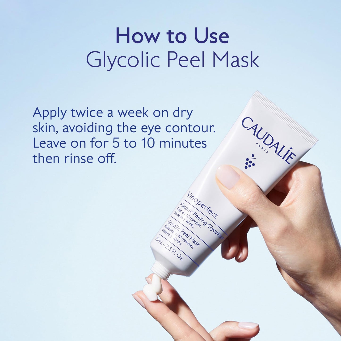 Caudalie Vinoperfect Brightening Glycolic Acid Peel Mask - 75 mL