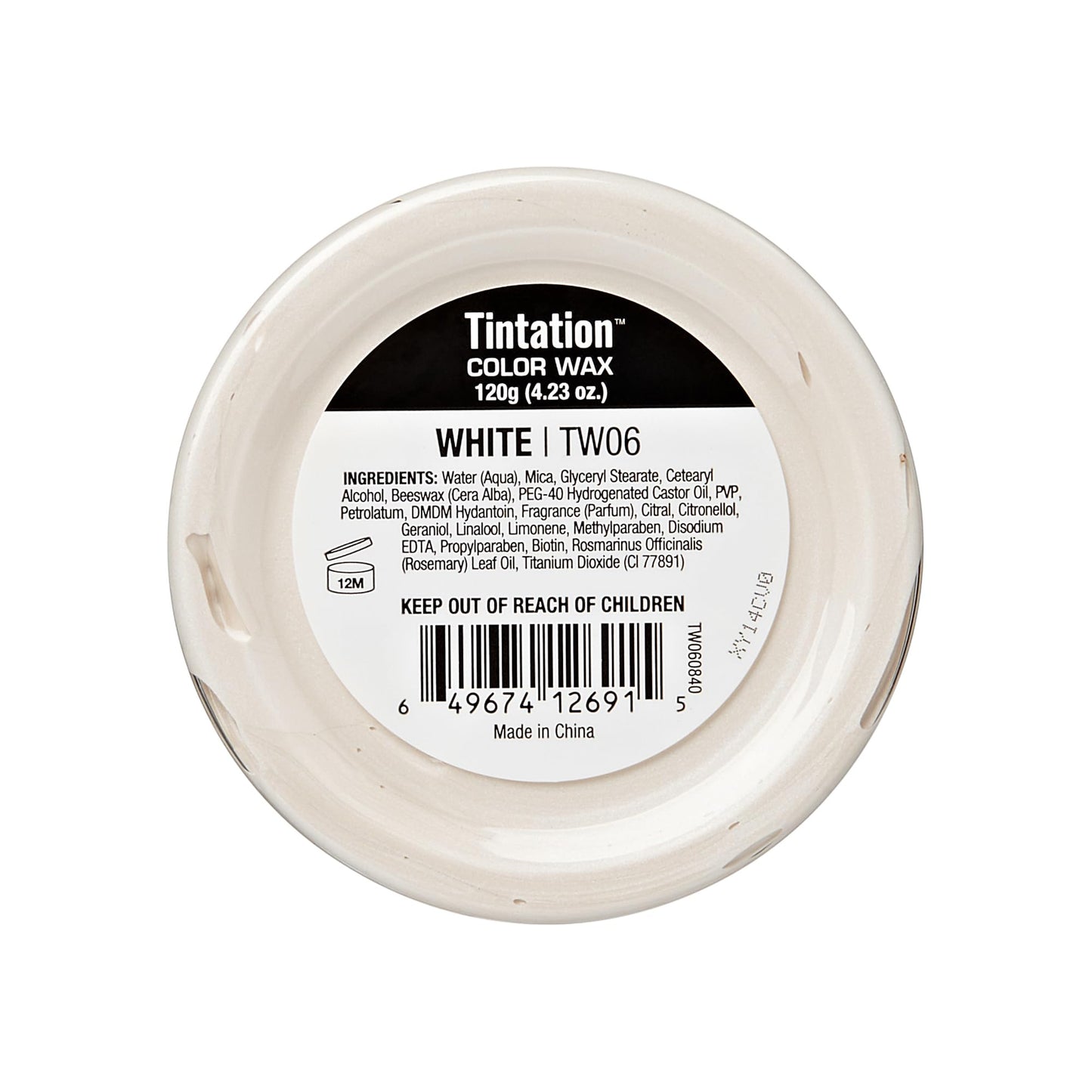 Red by Kiss Tintation Temporary Hair Color Wax – Vivid Instant Color, Ultra Hold, Water & Sweat Resistant, Curly Hair Safe, Non-Drying & Damage-Free (White)