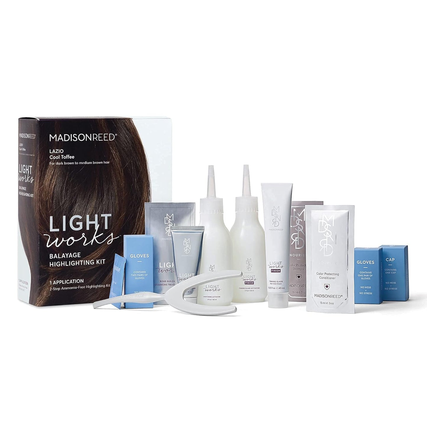 Madison Reed Balayage Highlighting Kit - Natural Cool Toffee Highlights | Ammonia-Free, 2-Step Process
