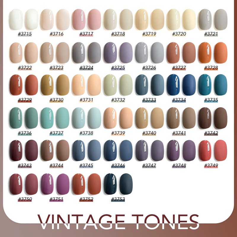 GAOY 42 Pcs Gel Nail Polish Kit, Nude Neutral Blue Burgundy Colors All Seasons Gel Nail Polish Set with Glossy & Matte Top Coat and Base Coat for Salon and DIY Manicure at Home