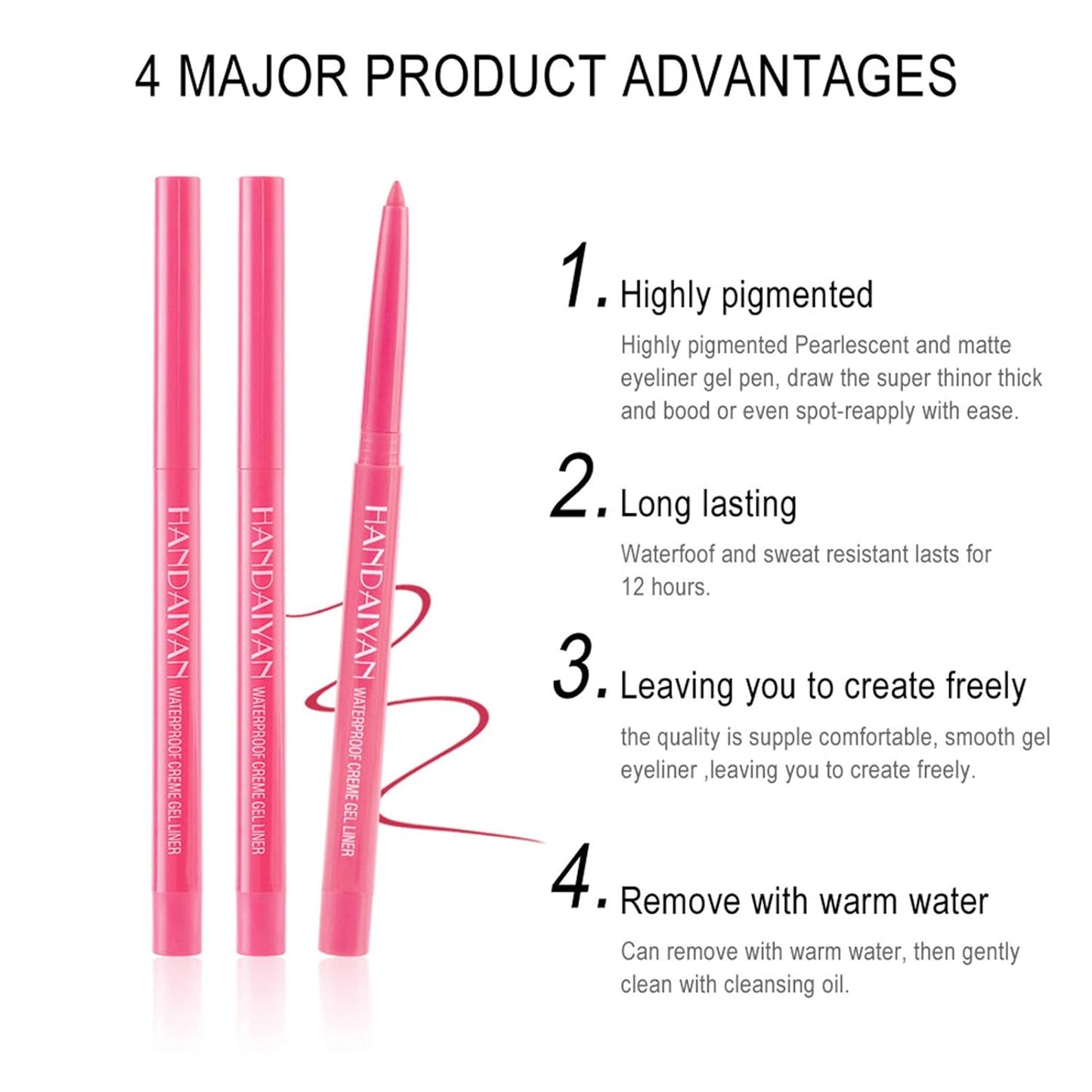 20 PCS Waterproof Colored Eyeliner Pencil Set - Long-Lasting Matte Shades | Multi-Functional Makeup Gift for Women