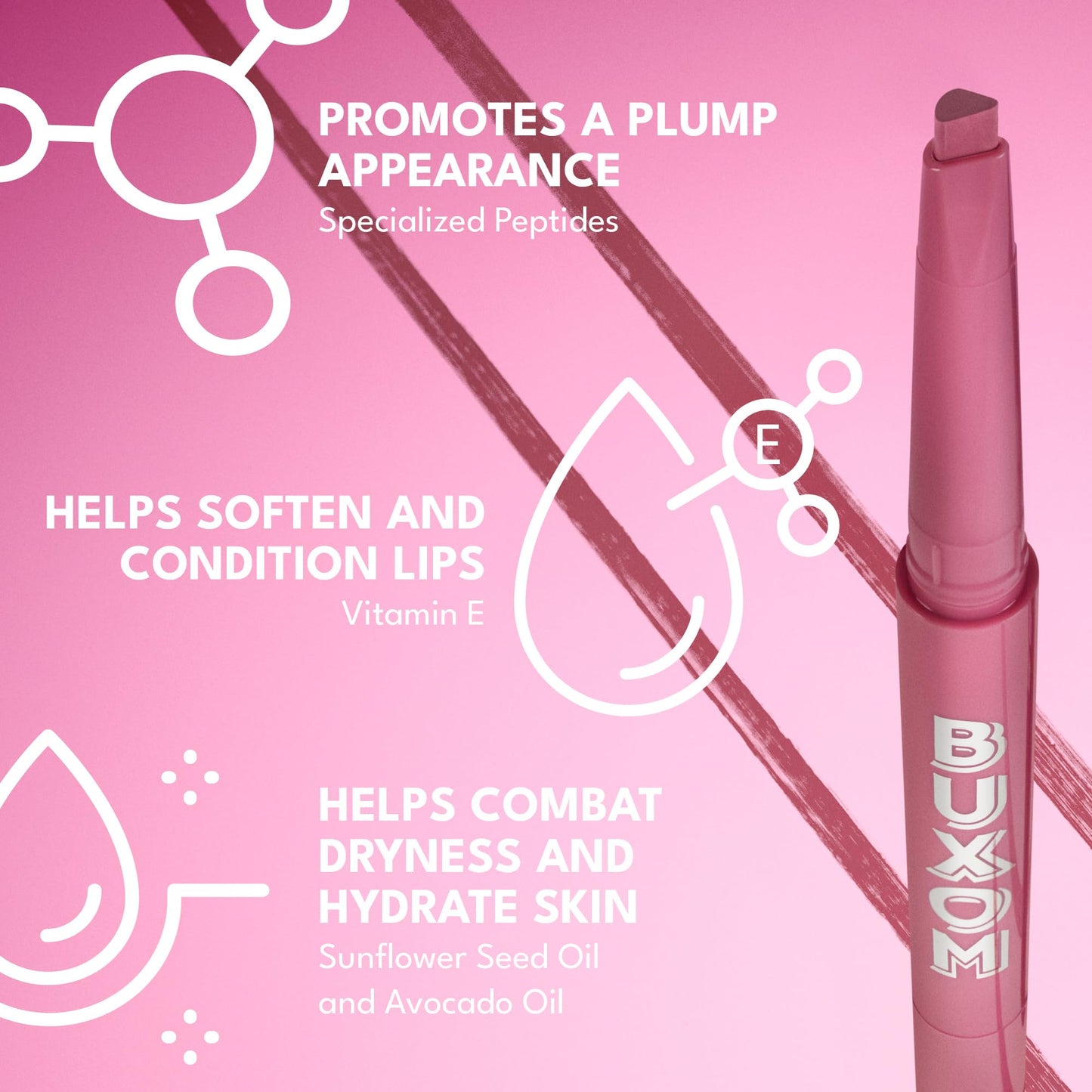 BUXOM Power Line Plumping Lip Liner, Hush Hush Henna