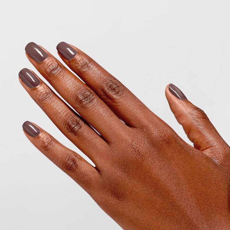 OPI Infinite Shine You Don't Know Jacques! | Opaque Dark Brown Crème Long Wear Gel Like Nail Polish | Vegan, Long Lasting, Streak Free