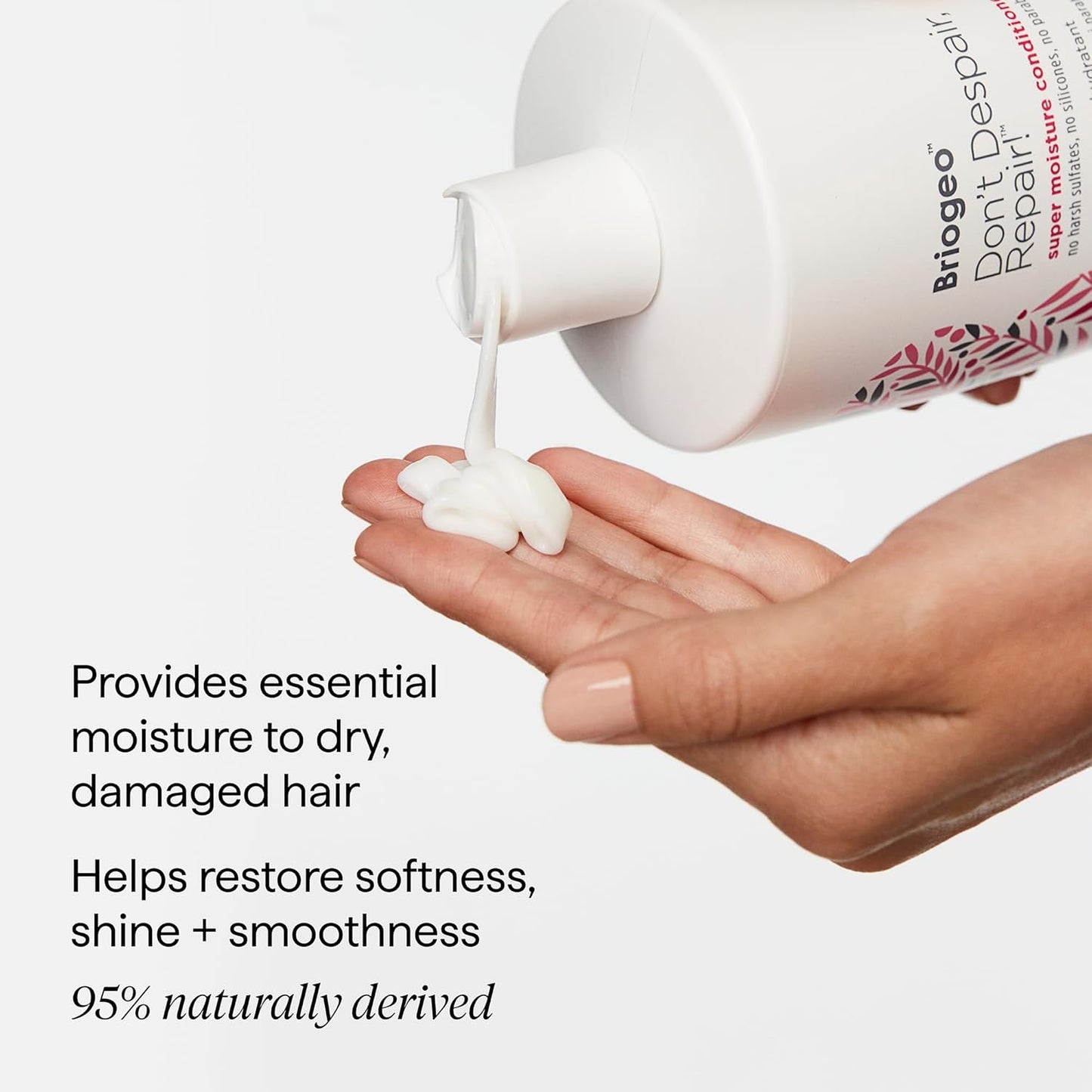 Briogeo Don't Despair, Repair! Moisturizing Protein Conditioner - Argan Oil for Dry, Damaged Hair | Vegan & Silicone-Free