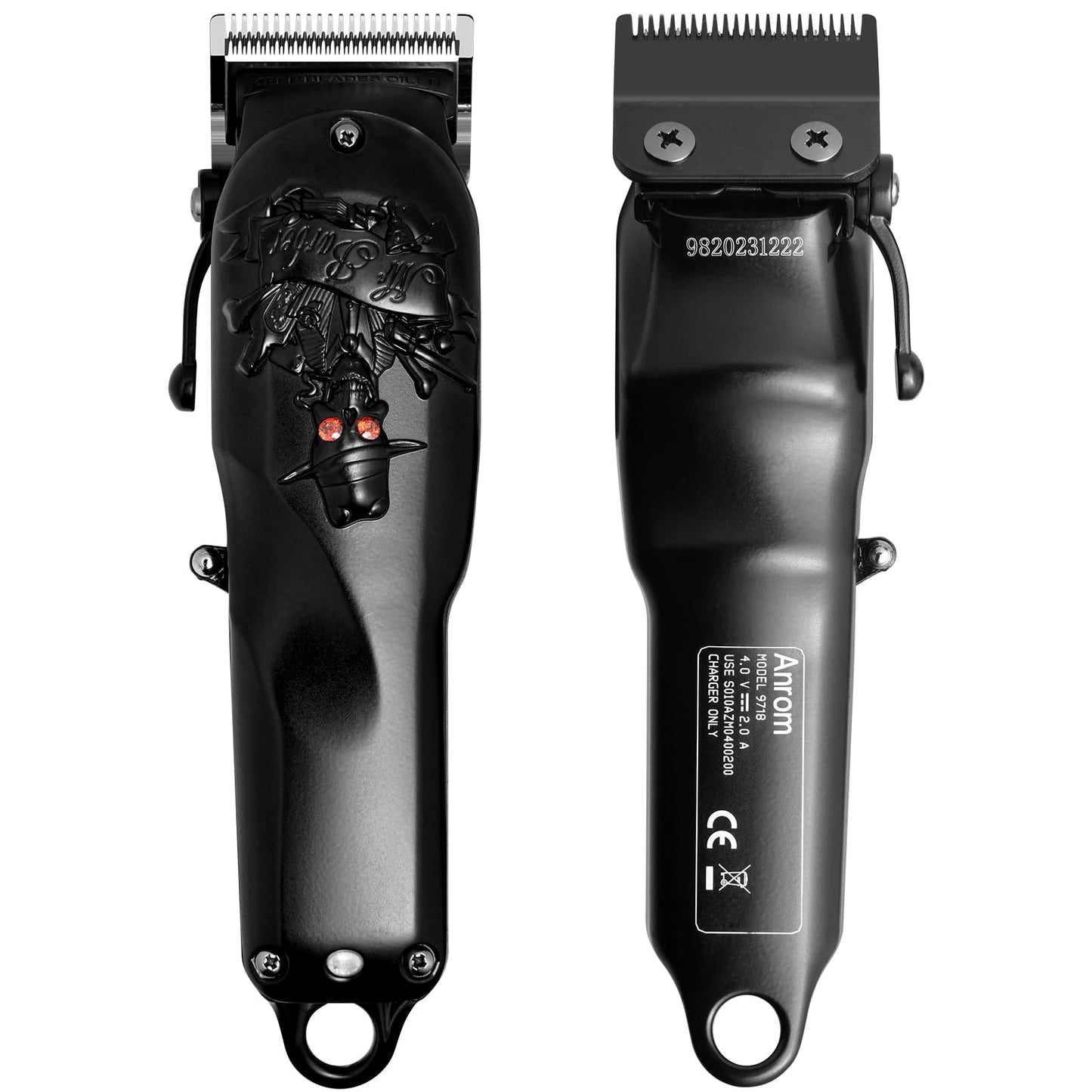 Anrom Hair Clippers for Men Professional, Cordless & Corded Barber Clippers for Hair Cutting, Rechargeable Mens Hair Clippers, Home Haircut &Grooming Set (Black)