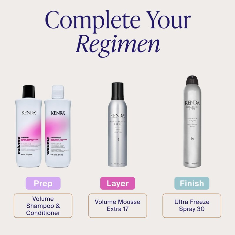 Kenra Ultra Freeze Spray 30 | Ultimate Hold Hairspray | Long-Lasting, Ultra-Firm Hold | Fast-Drying Formula | Provides Humidity Resistance | High Shine, Flake-Free Finish | All Hair Types | 10 oz