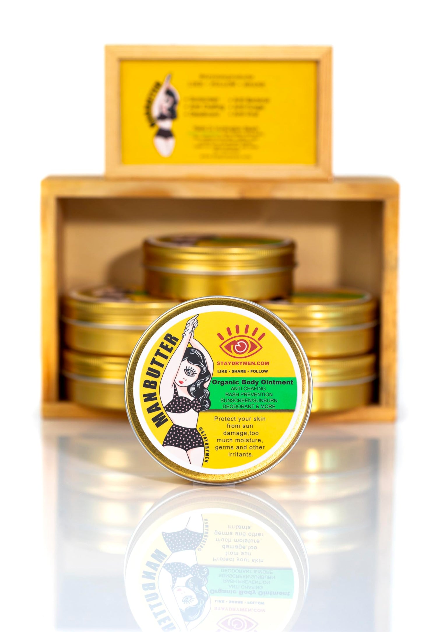 Drymen Products Manbutter Body Butter 4oz Full Skincare Healing Balm for Dry Skin Nourishing Moisturizer Natural Ingredients Soothing Relief