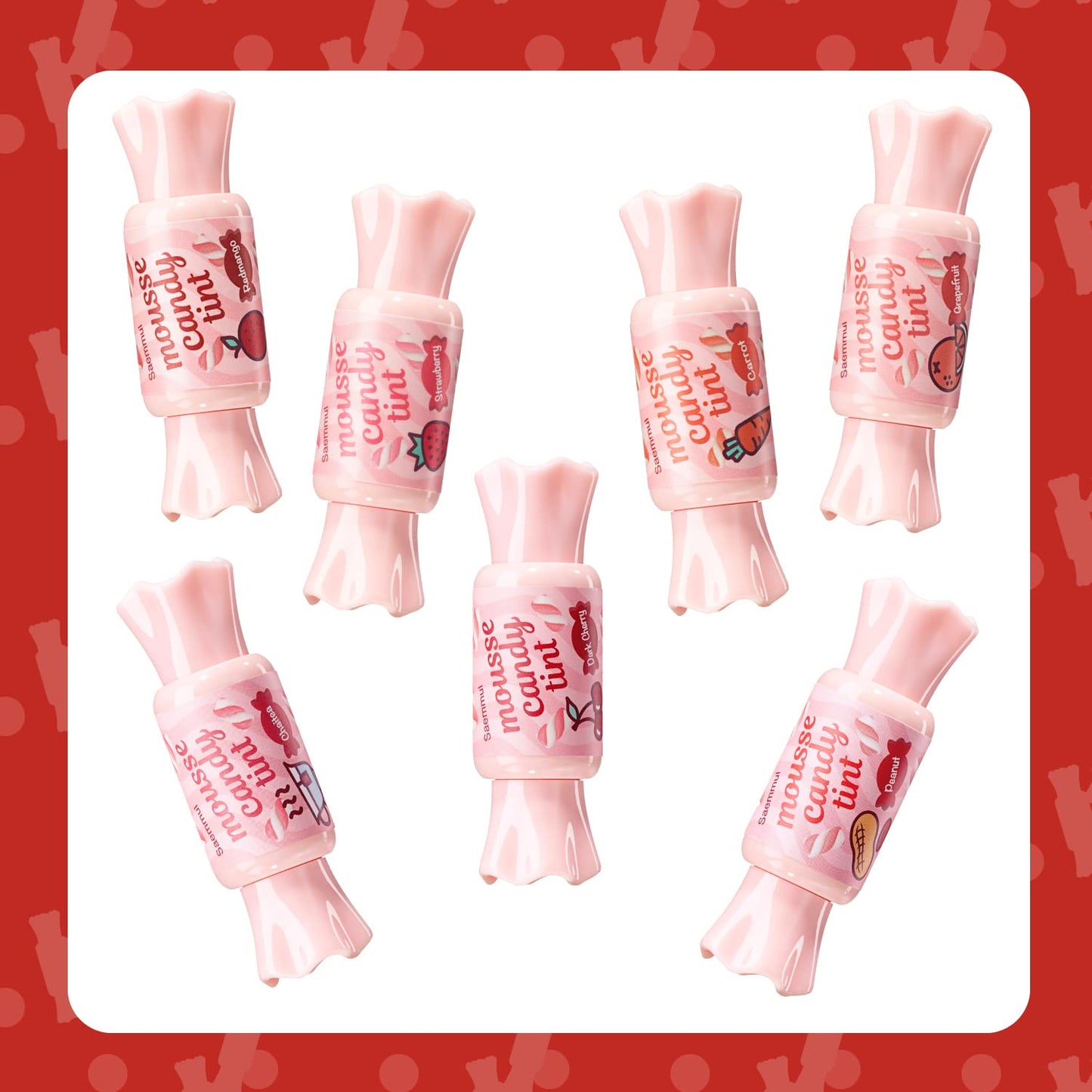 THESAEM Saemmul Mousse Candy Tint #6 Chaitea Mousse - High Pigment Matte Finish Long Lasting Lip Stain with Honey Extracts to Hydrate Lips - Weightless & Smudge-Proof, 0.3 fl.oz.