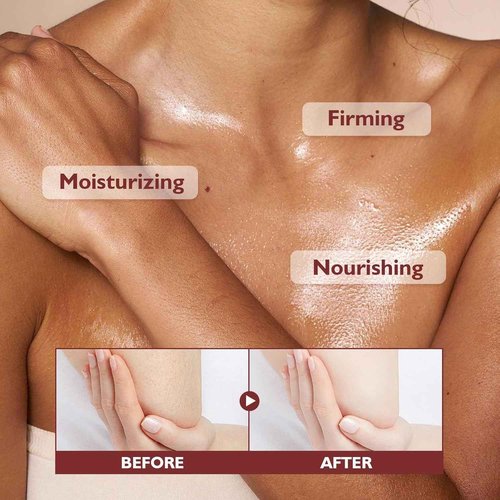 LYROYREG 2PC Gouda Silk Body Oil, Body Perfume Oil for Women, Bath & Shower Essential Oil for Smooth and Hydrated Skin, Refreshing Non-greasy, Infused with Shea Butter, Coconut Oil, Vitamin E