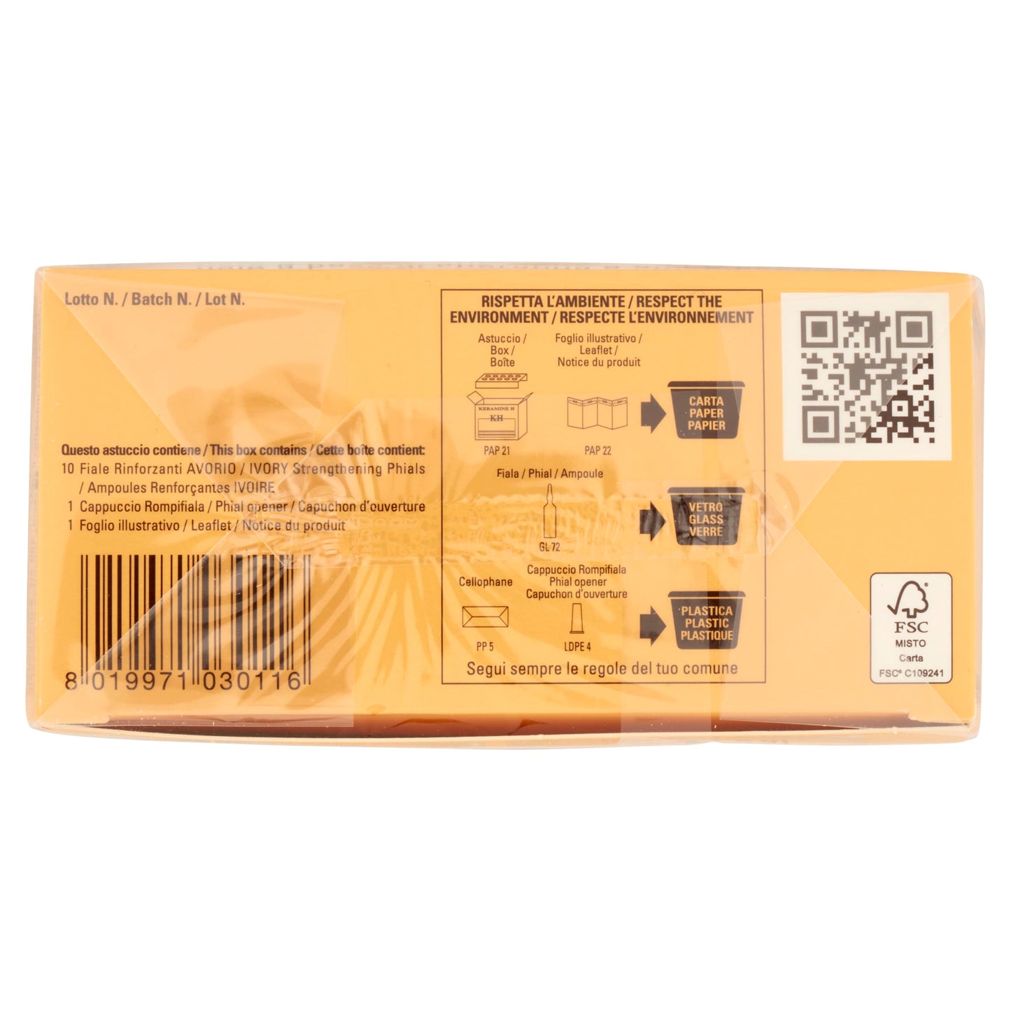 SOCO KERAMINE H Fiale AVORIO Capelli Secchi-Sottili Haircare
