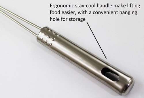 ExcelSteel Perfect for Pasta, Vegetables, Quinoa, Fruit, Rice, Lentils Stainless Steel Strainer 4 inch