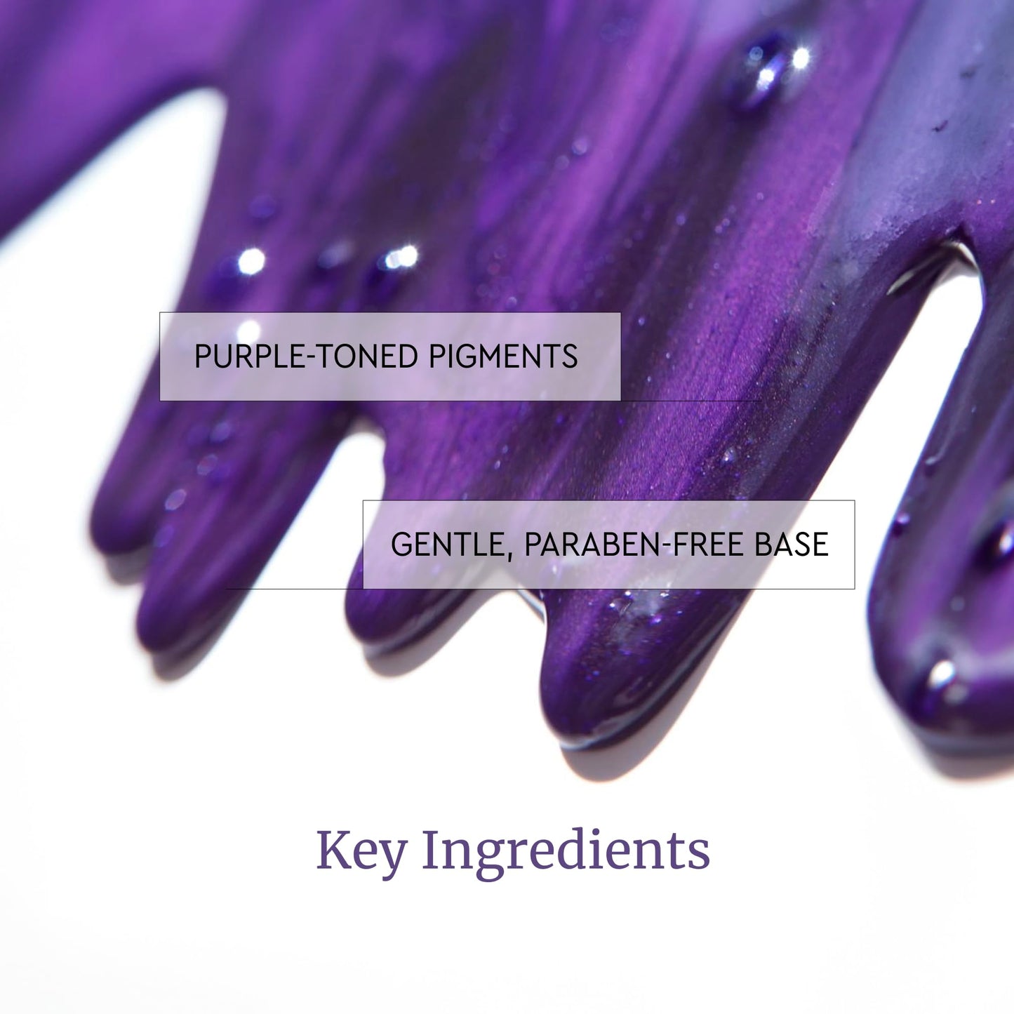 LA PUISSANCE Silver Toning Purple Shampoo - Purple Shampoo for Blonde Hair & Gray or white Hair - Neutralizes Brassiness, Adds Shine, Hydrates & Softens - Paraben-Free, For Home and Salon Use