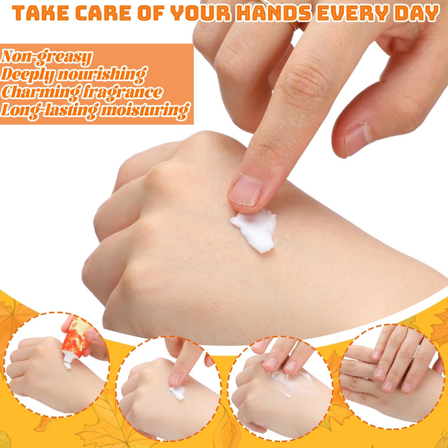 Heigble 60 Pcs Thanksgiving Fall Hand Lotion Gifts Bulk for Women Maple Leaves Hand Cream 30ml Natural Botanical Fragrance Mini Lotion for Chapped Hands Travel Thanksgiving Autumn Party Supplies