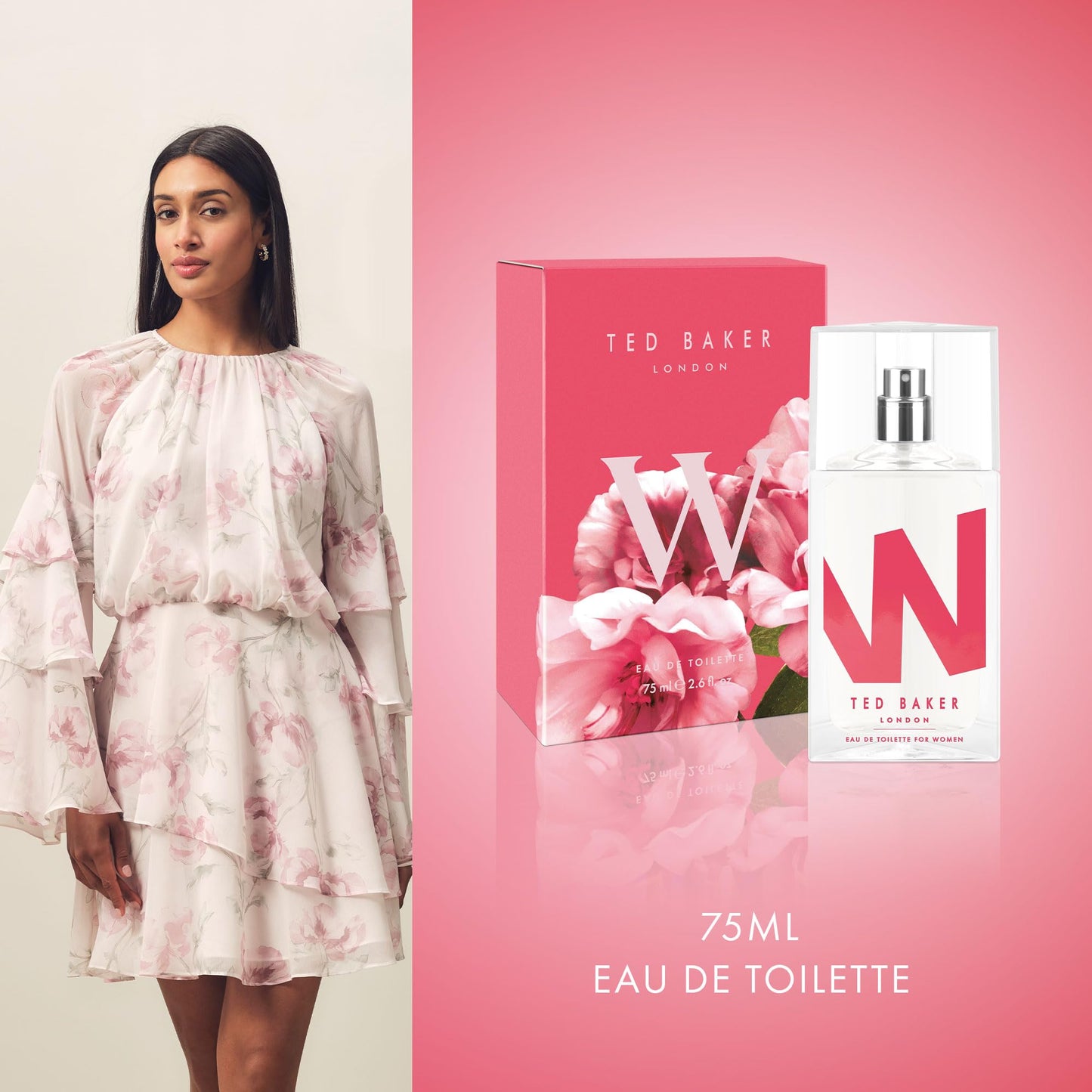 Ted Baker M & W Duo Fragrance Set Men’s and Women’s Eau de Toilette, Fresh Citrus, Spicy & Fruity Floral, Long-Lasting 75ml Each, Designer Perfume Set for Couples 2 x 2.5 fl oz