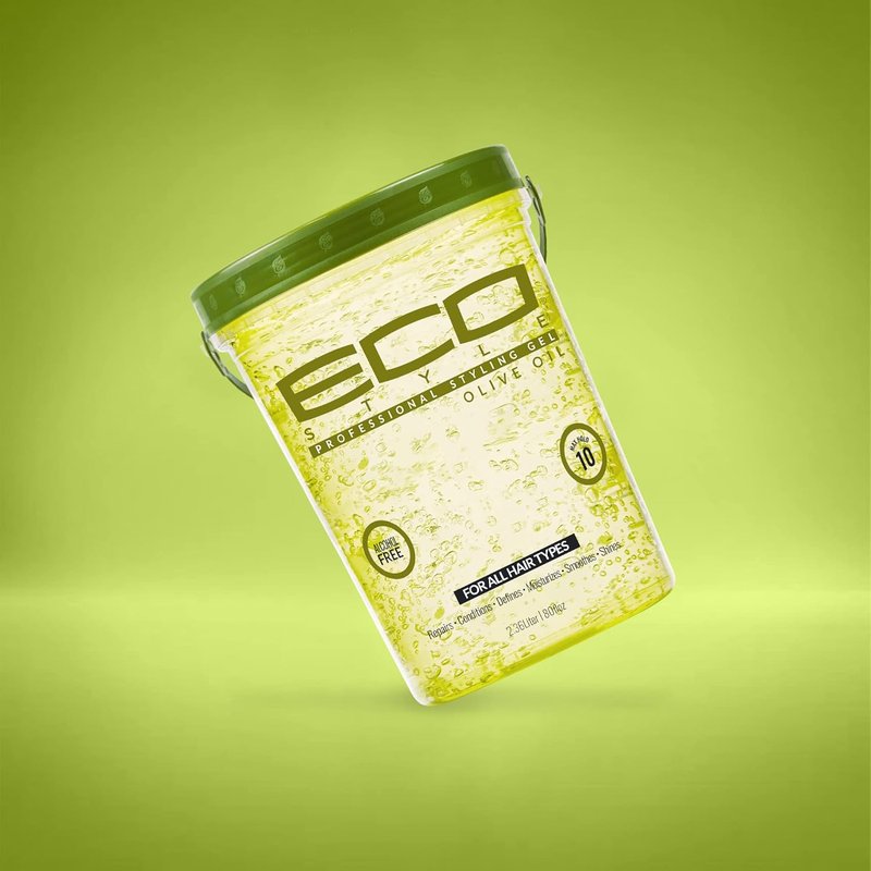 Eco Style Gel Olive Oil Styling Gel - Adds Shine & Tames Split Ends | 80 oz, Nourishing Formula for All Hair Types