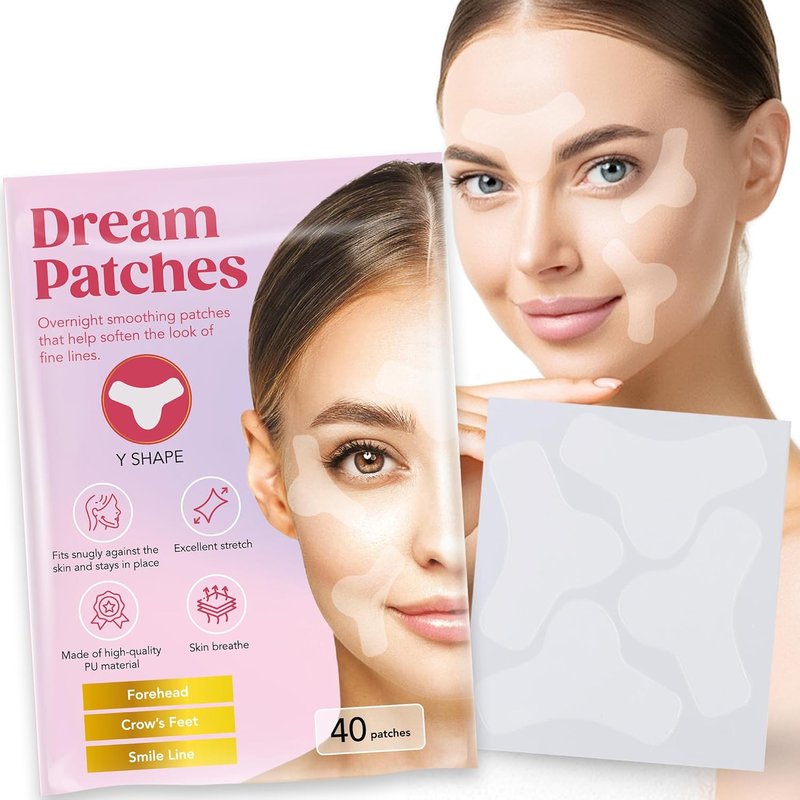 Forehead Wrinkle Patches - Y-Shape Anti-Wrinkle Tape for Full Coverage | 40 Count