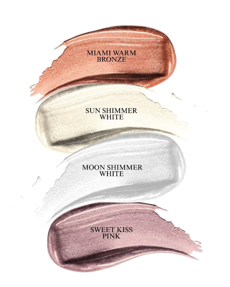 YazzBeauty Makeup Highlighter Stick with Brush– Sun Shimmer White | Brightening & Glowy Finish | Lightweight Formula for Face