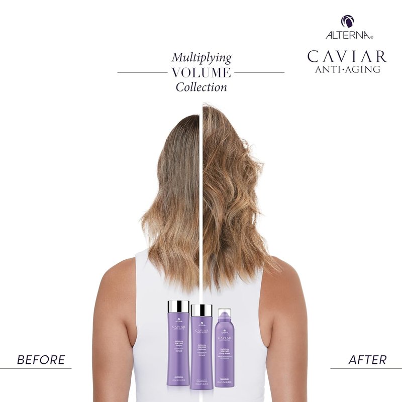 Alterna CAVIAR Anti-Aging Volume Shampoo - Boosts Thickness for Fine, Limp Hair | Sulfate-Free Formula