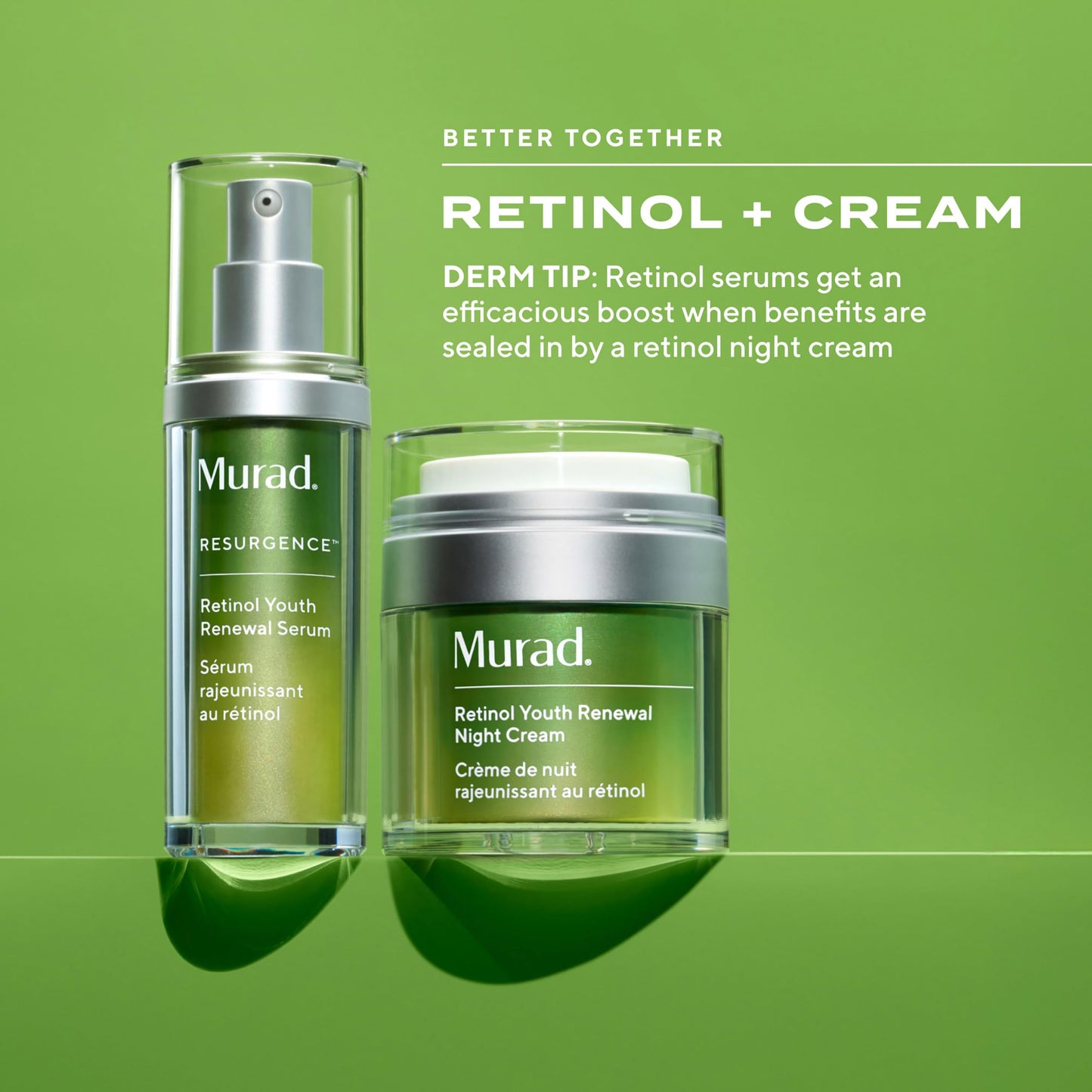 Murad Retinol Youth Renewal Serum - Rapid-Action Retinol Treatment for Face and Neck - Visibly Reduces Lines and Wrinkles, Firms and Smooths Skin, Nightly Use Formula - 0.33 Fl Oz