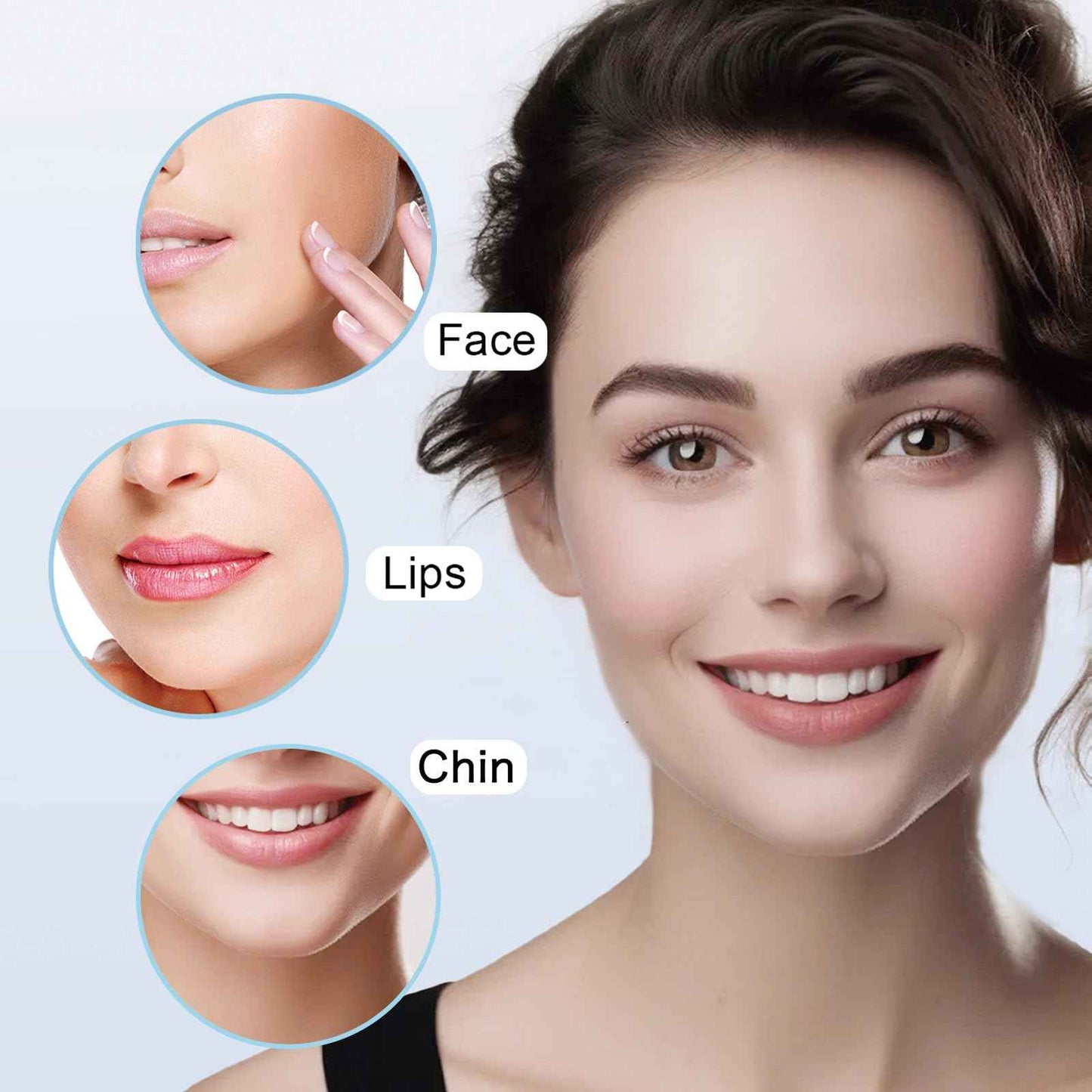 Facial Hair Removal for Women, Electric Painless Facial Hair Remover for Face, Lip, Chin with USB Rechargeable